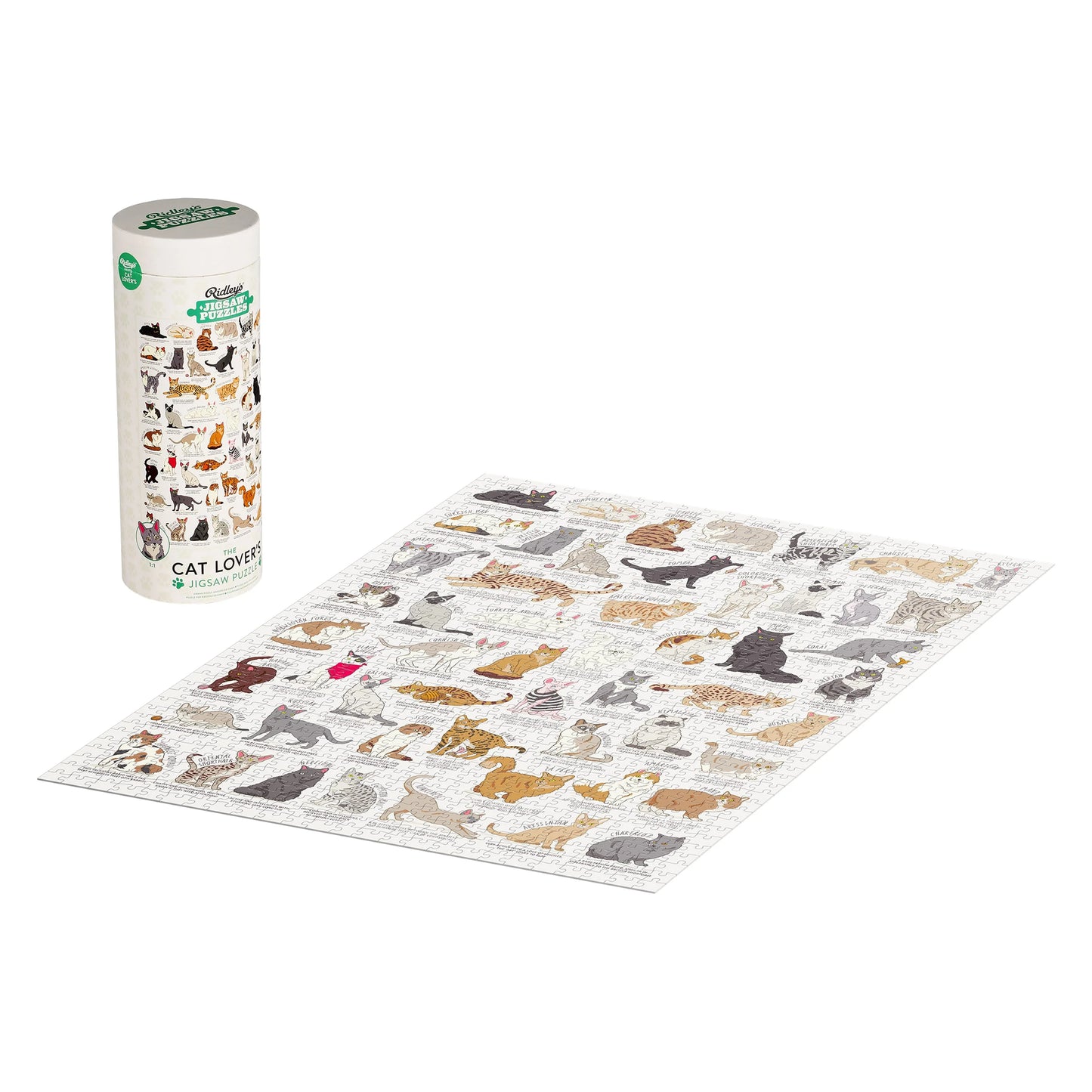 Ridley's Games - Cat Lover's - 1000 Piece Jigsaw Puzzle