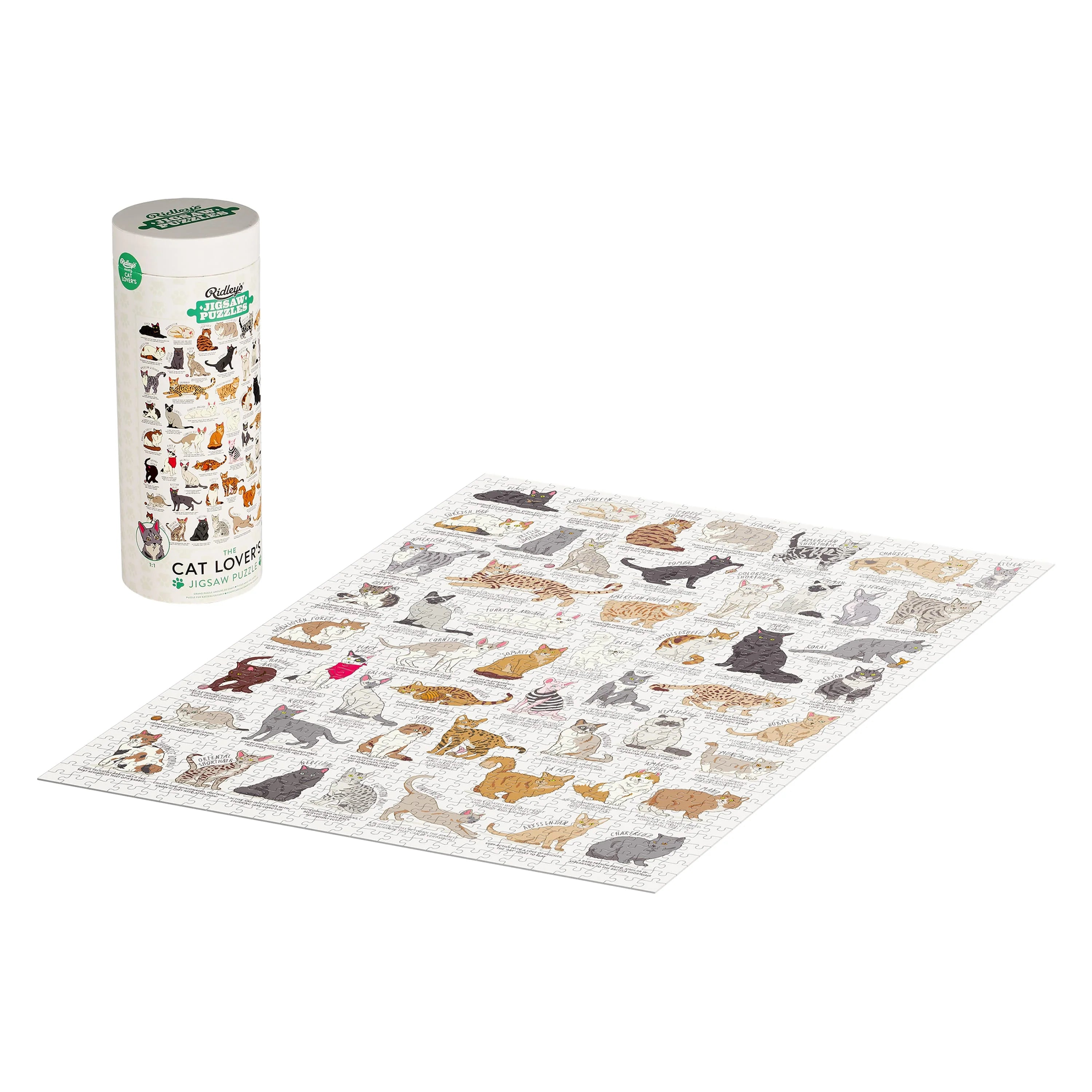 Ridley's Games - Cat Lover's - 1000 Piece Jigsaw Puzzle - Ridley's Games - littleyoyo.ca