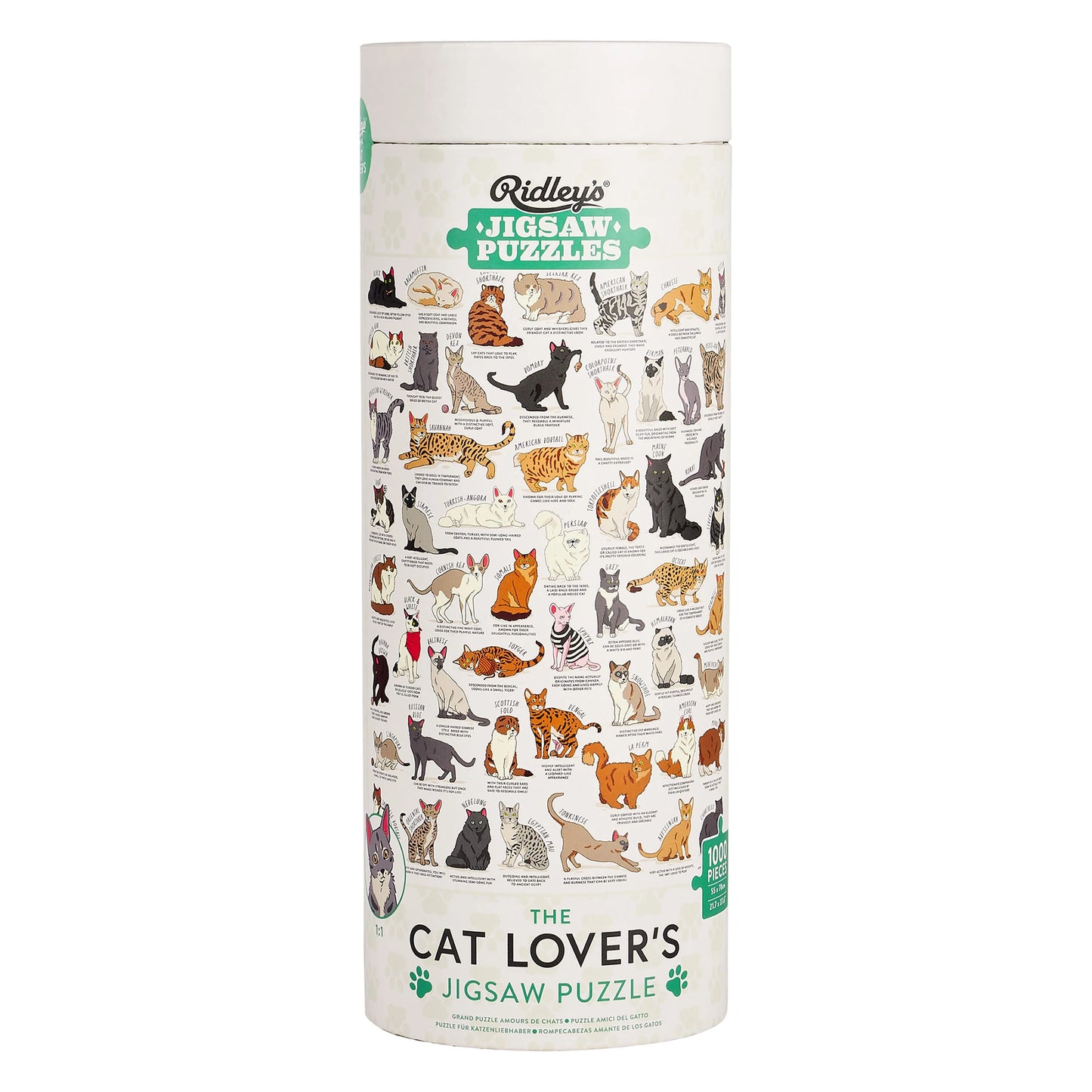 Ridley's Games - Cat Lover's - 1000 Piece Jigsaw Puzzle