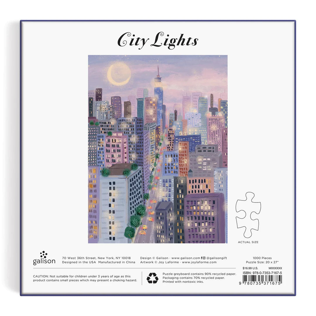 Joy Laforme City Lights - 1000pc Jigsaw Puzzle - Galison - littleyoyo.ca