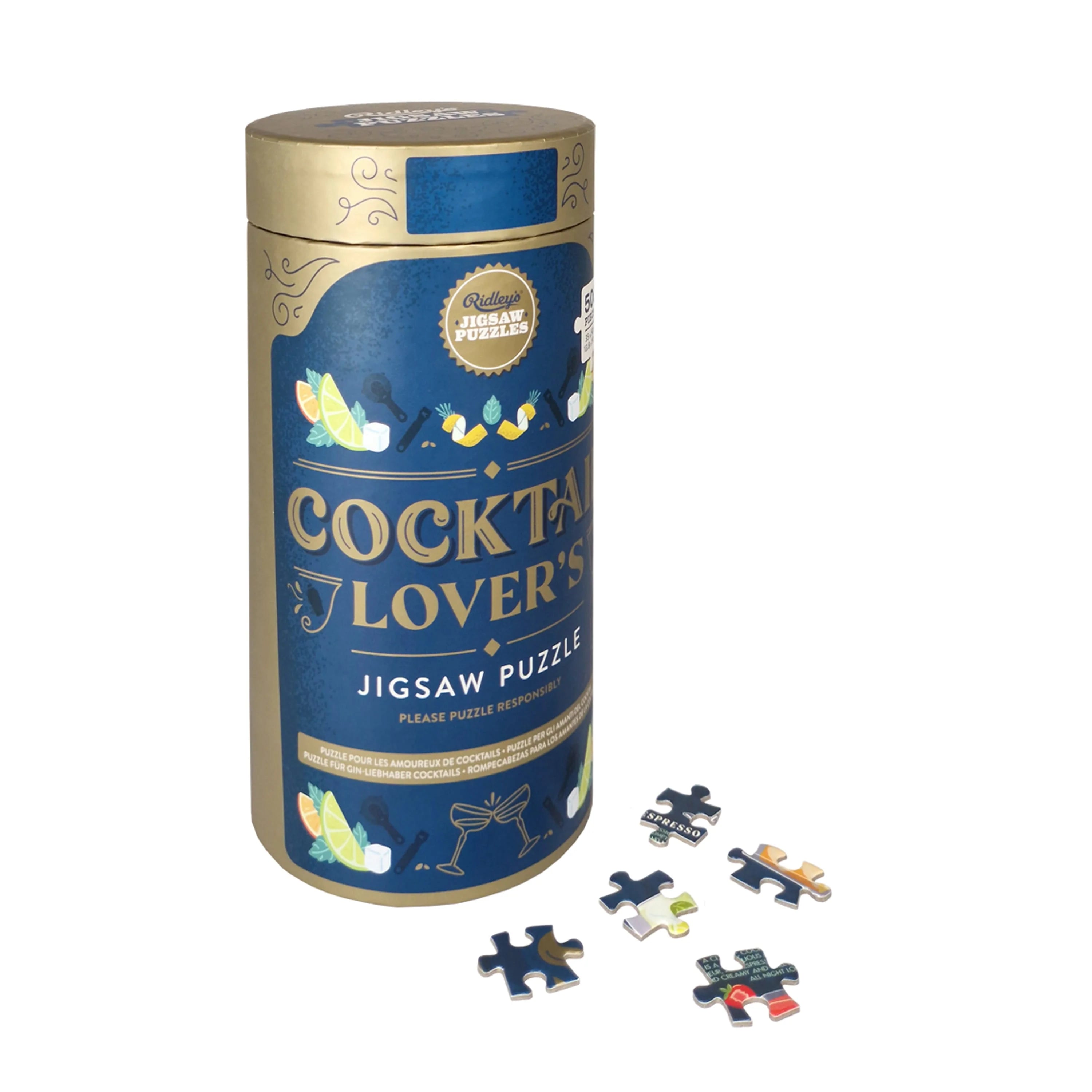 Ridley's Games - Cocktail Lover's - 500-Piece Jigsaw Puzzle - Ridley's Games - littleyoyo.ca
