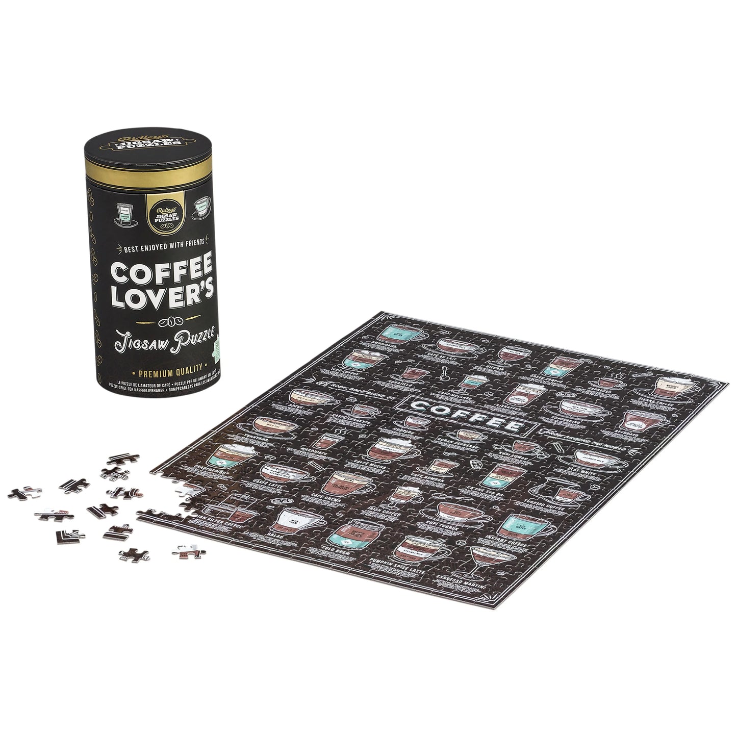 Ridley's Games - Coffee Lover's - 500-Piece Jigsaw Puzzle