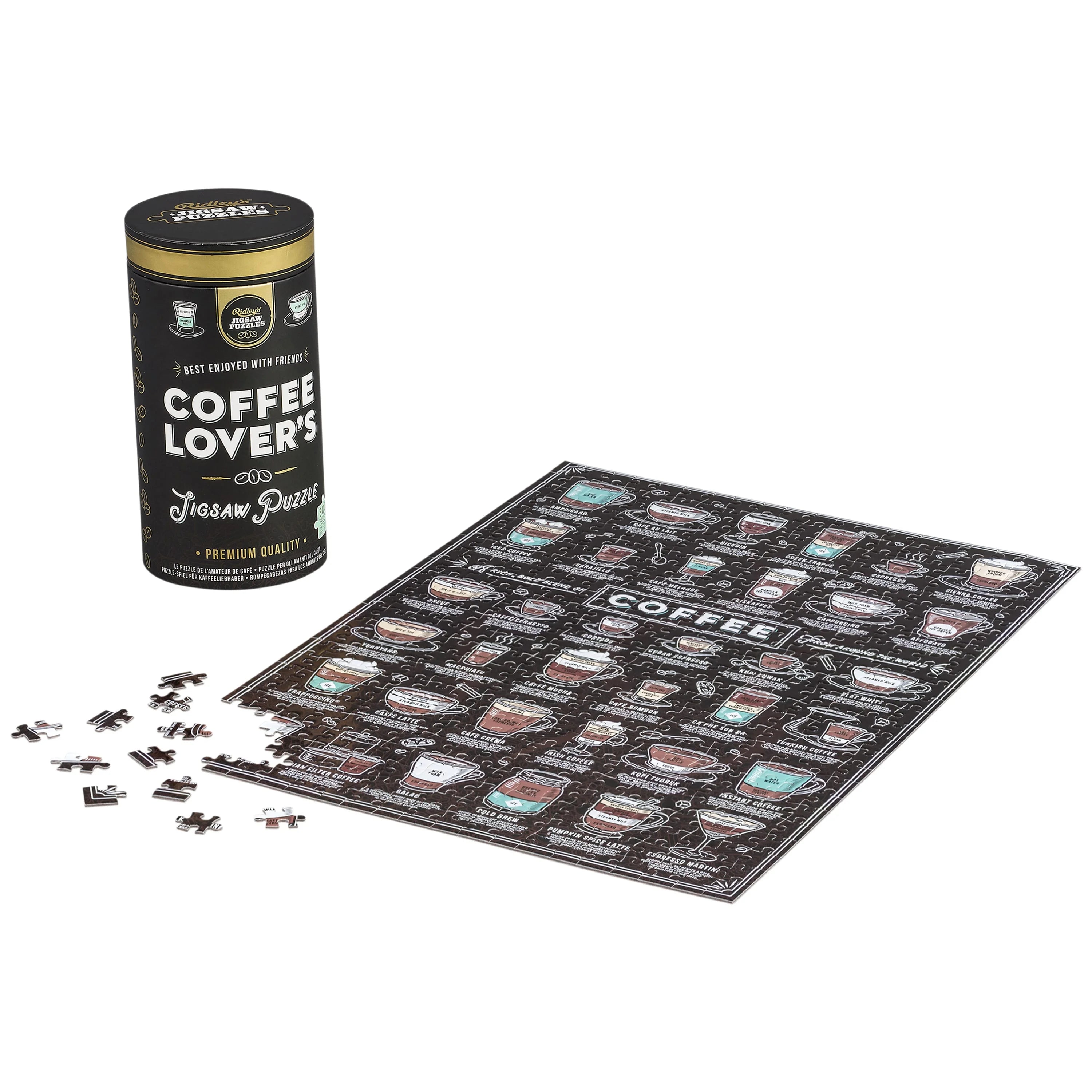 Ridley's Games - Coffee Lover's - 500-Piece Jigsaw Puzzle - Ridley's Games - littleyoyo.ca