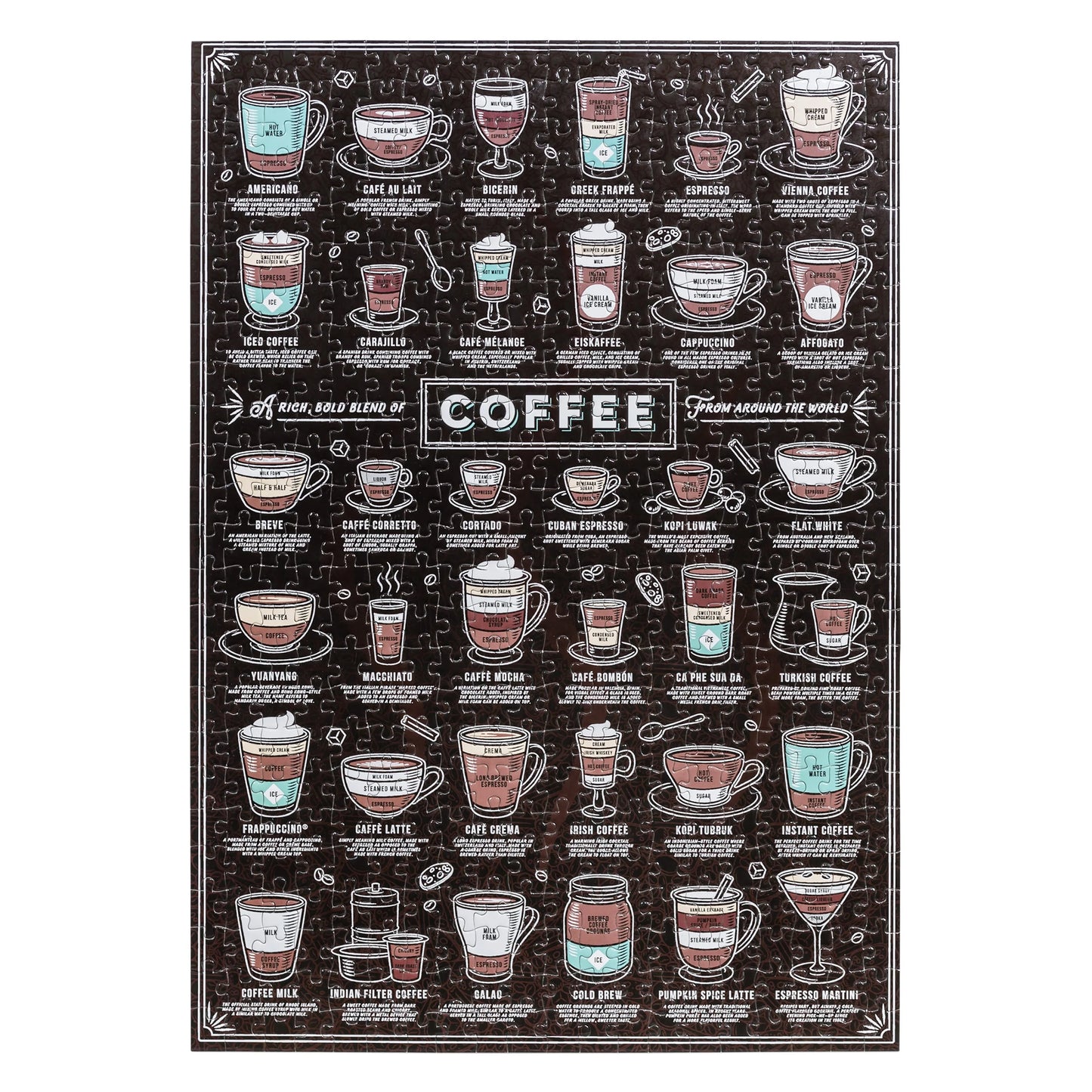 Ridley's Games - Coffee Lover's - 500-Piece Jigsaw Puzzle