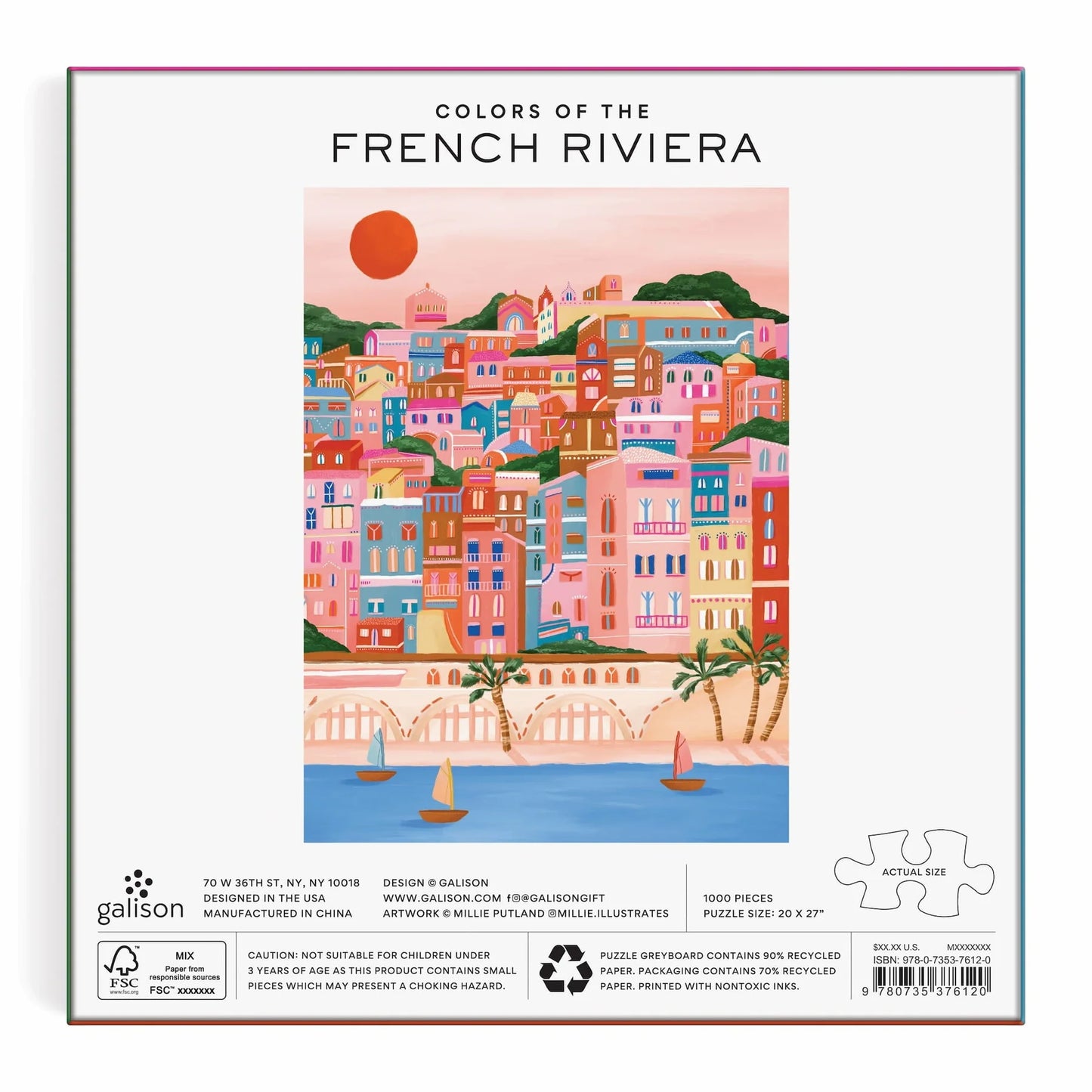 Colors Of The French Riviera - 1000 Piece Jigsaw Puzzle