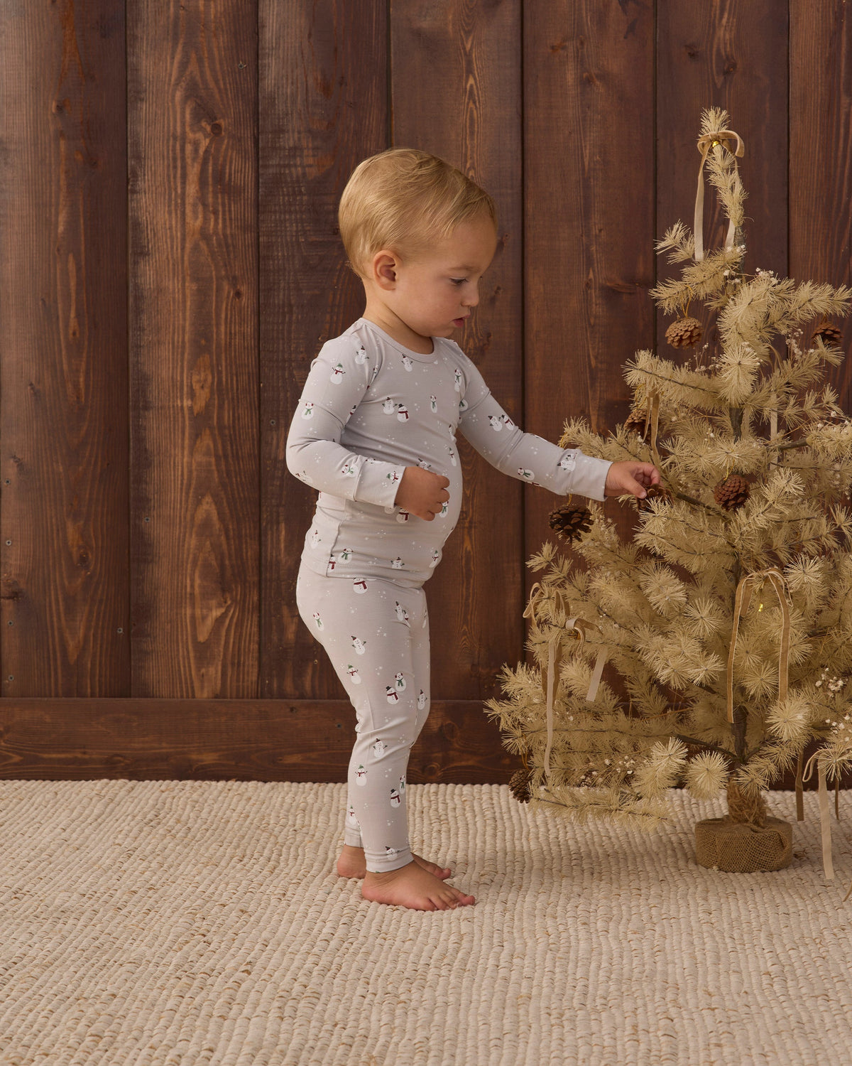 Quincy Mae Bamboo Pajama Set Snowman