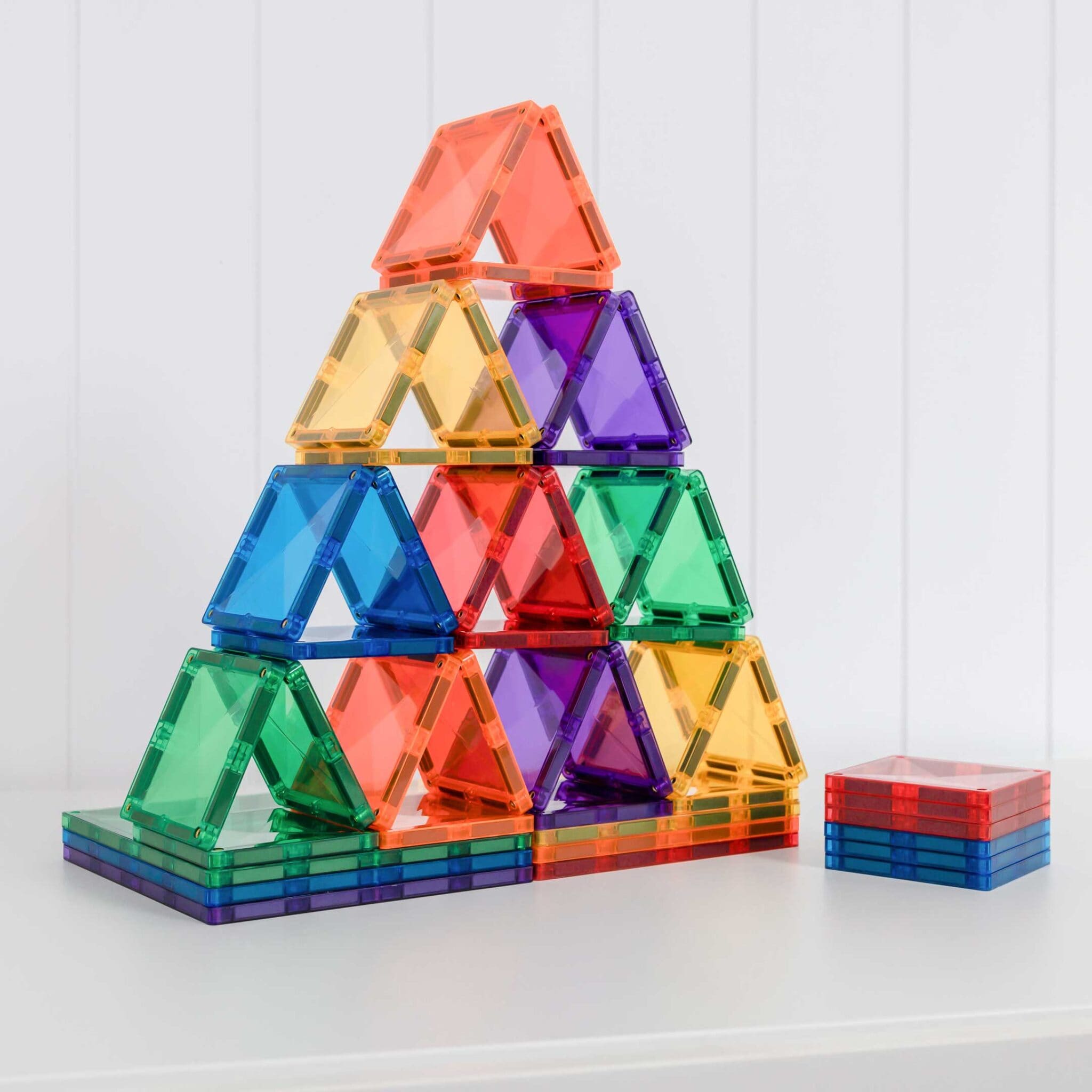Connetix - Rainbow Square Pack - 42 Piece Magnetic Tiles - Connetix - littleyoyo.ca