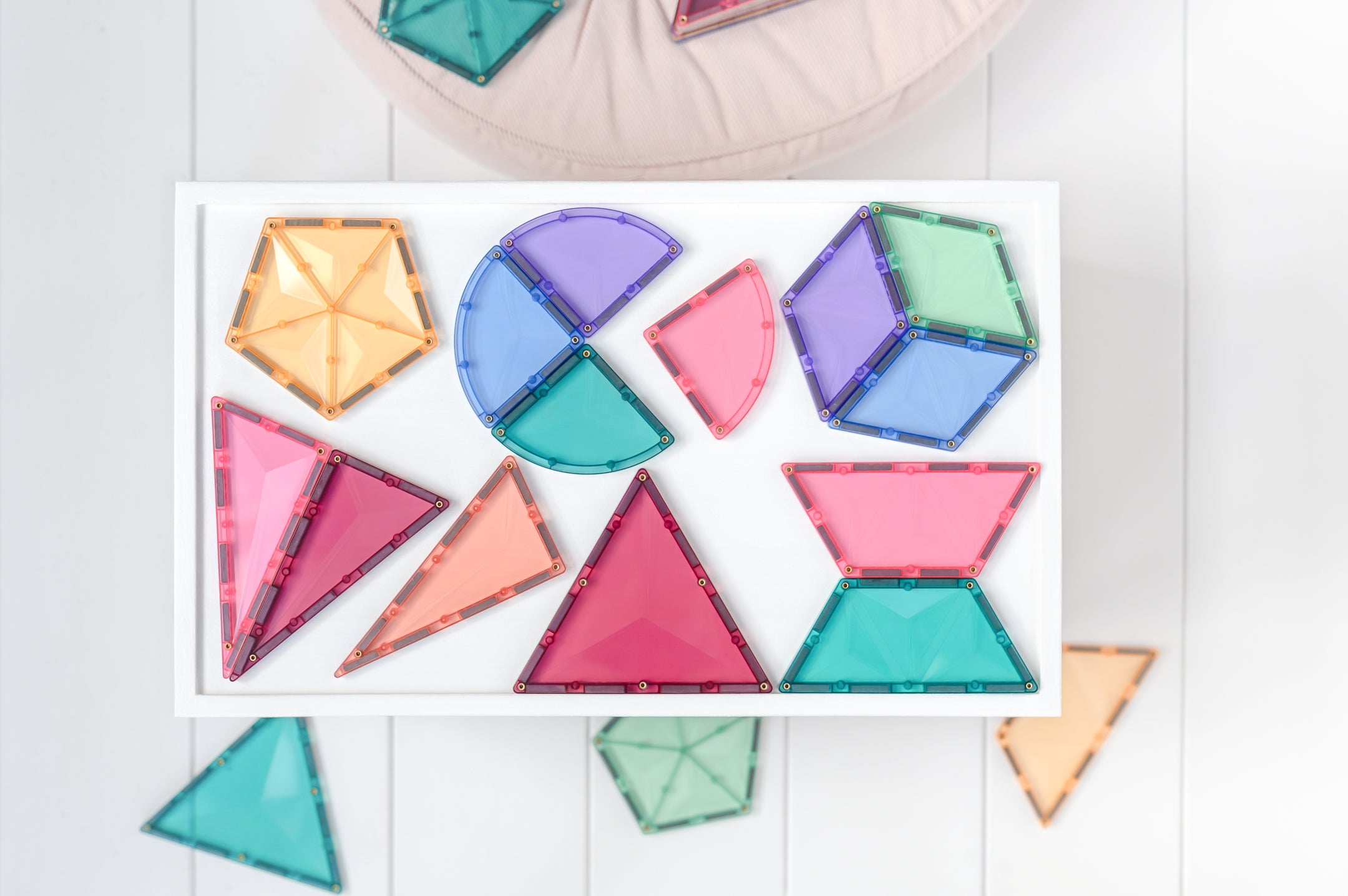 Connetix - Pastel Shape Expansion Pack - 48 Piece Magnetic Tiles - Connetix - littleyoyo.ca
