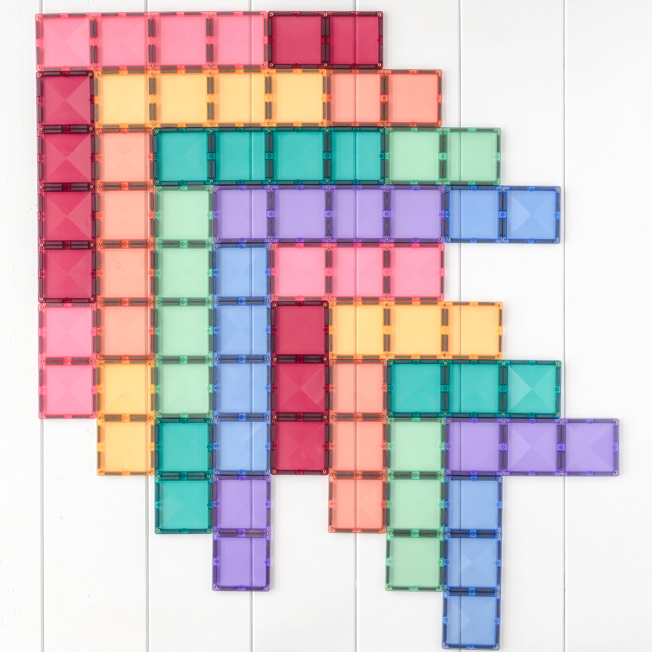 Connetix - Pastel Rectangle Pack - 24 Piece Magnetic Tiles - Connetix - littleyoyo.ca
