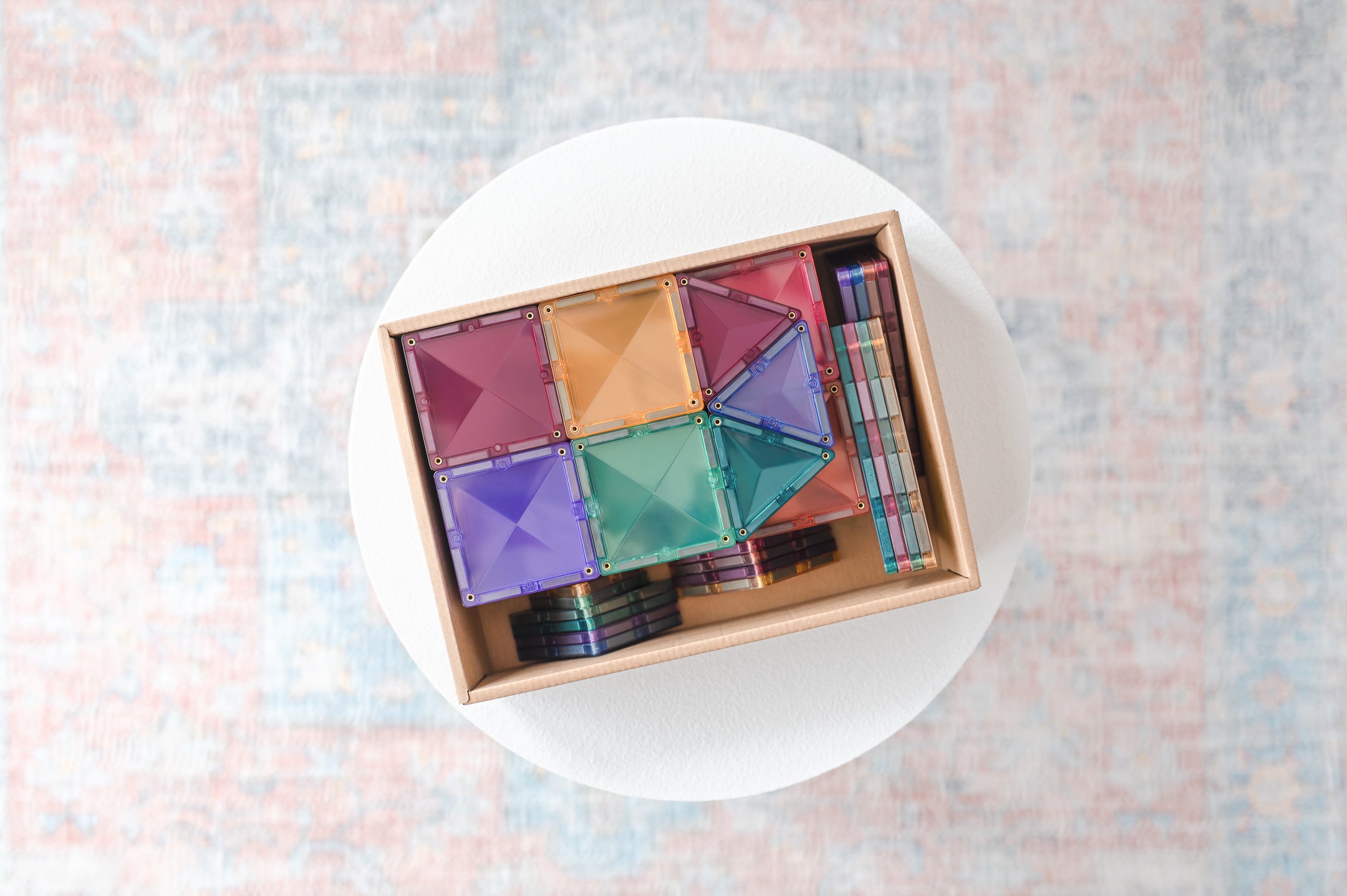 Connetix - Pastel Starter Pack - 64 Piece Magnetic Tiles - Connetix - littleyoyo.ca