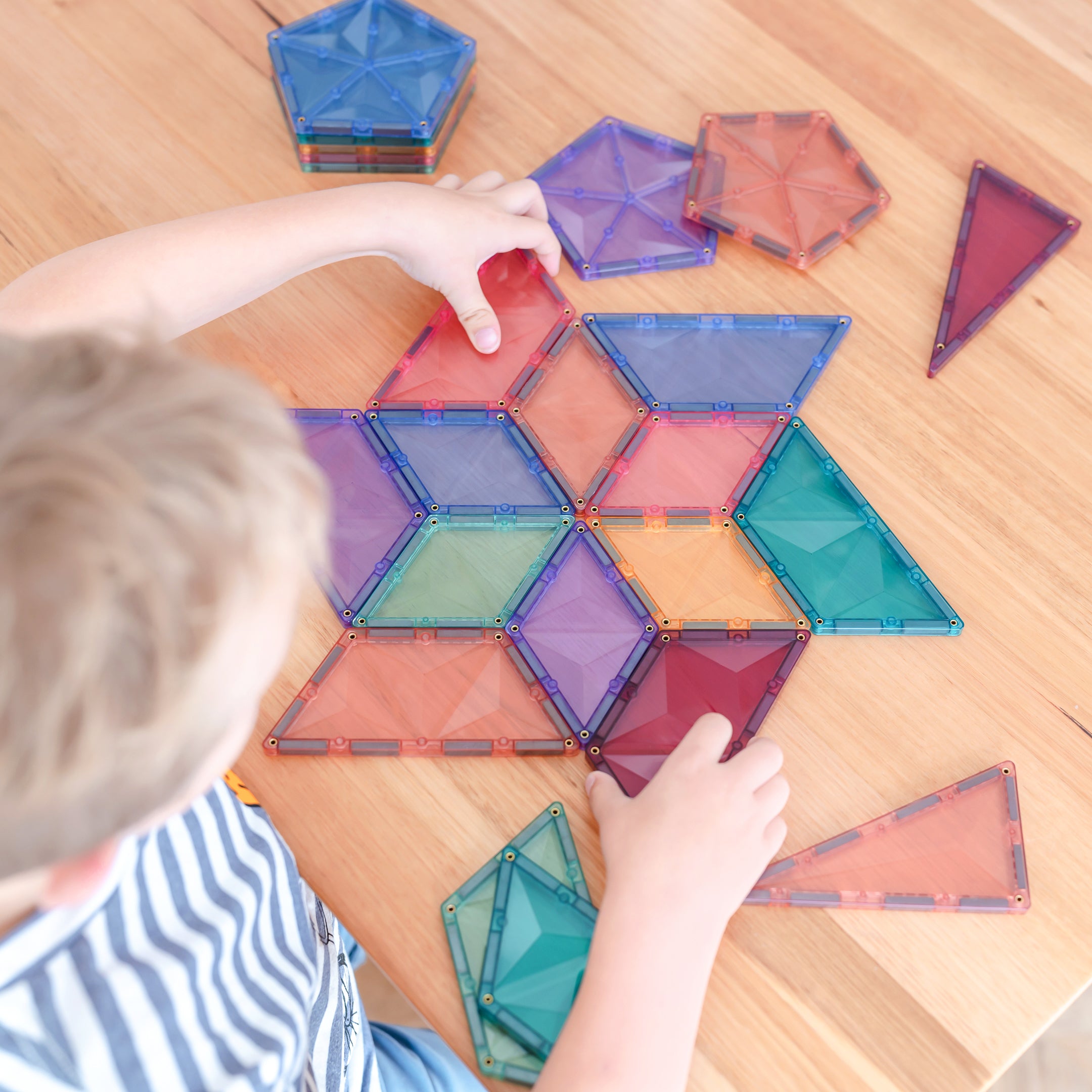 Connetix - Pastel Shape Expansion Pack - 48 Piece Magnetic Tiles - Connetix - littleyoyo.ca
