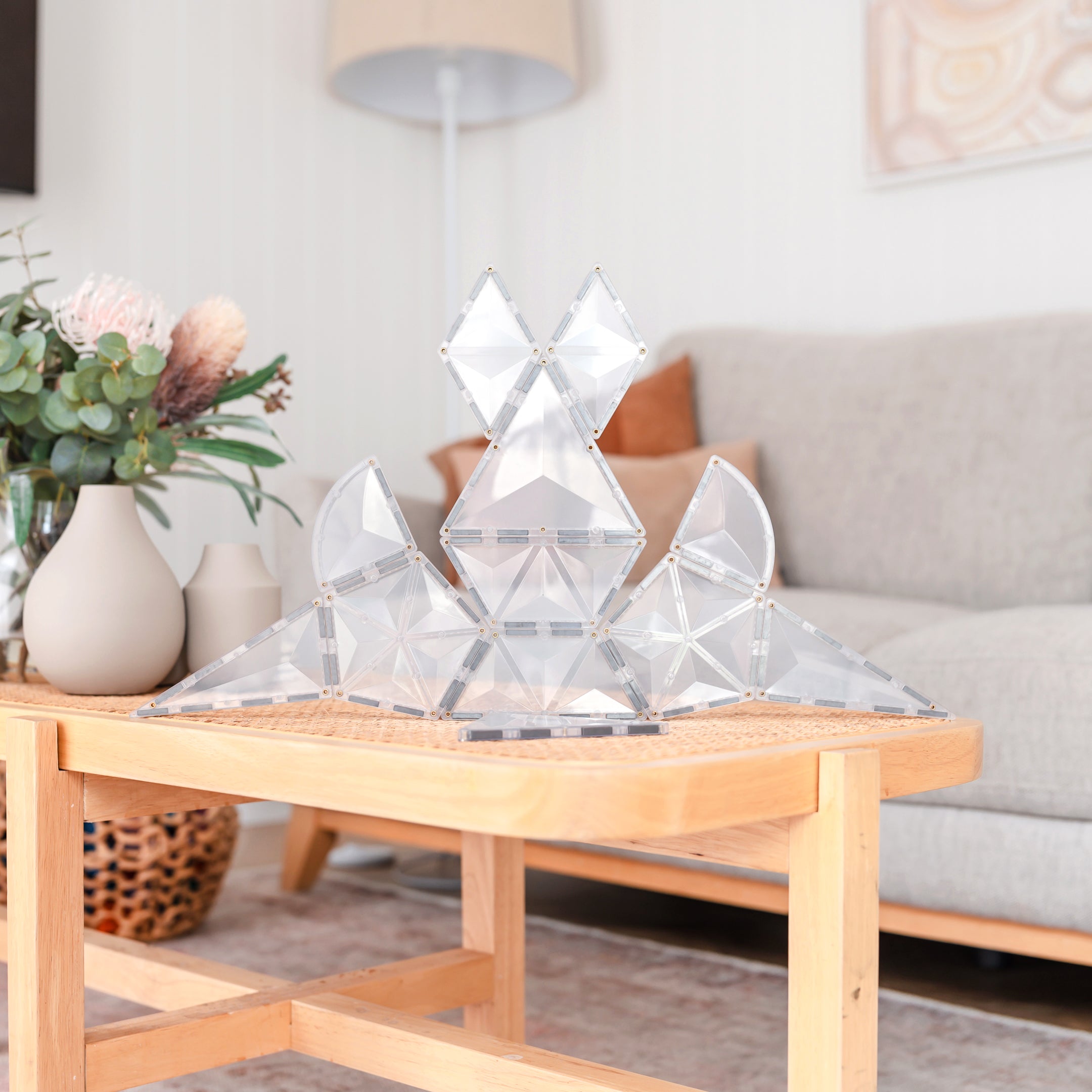 Connetix - Clear Shape Expansion Pack - 24 Piece Magnetic Tiles - Connetix - littleyoyo.ca