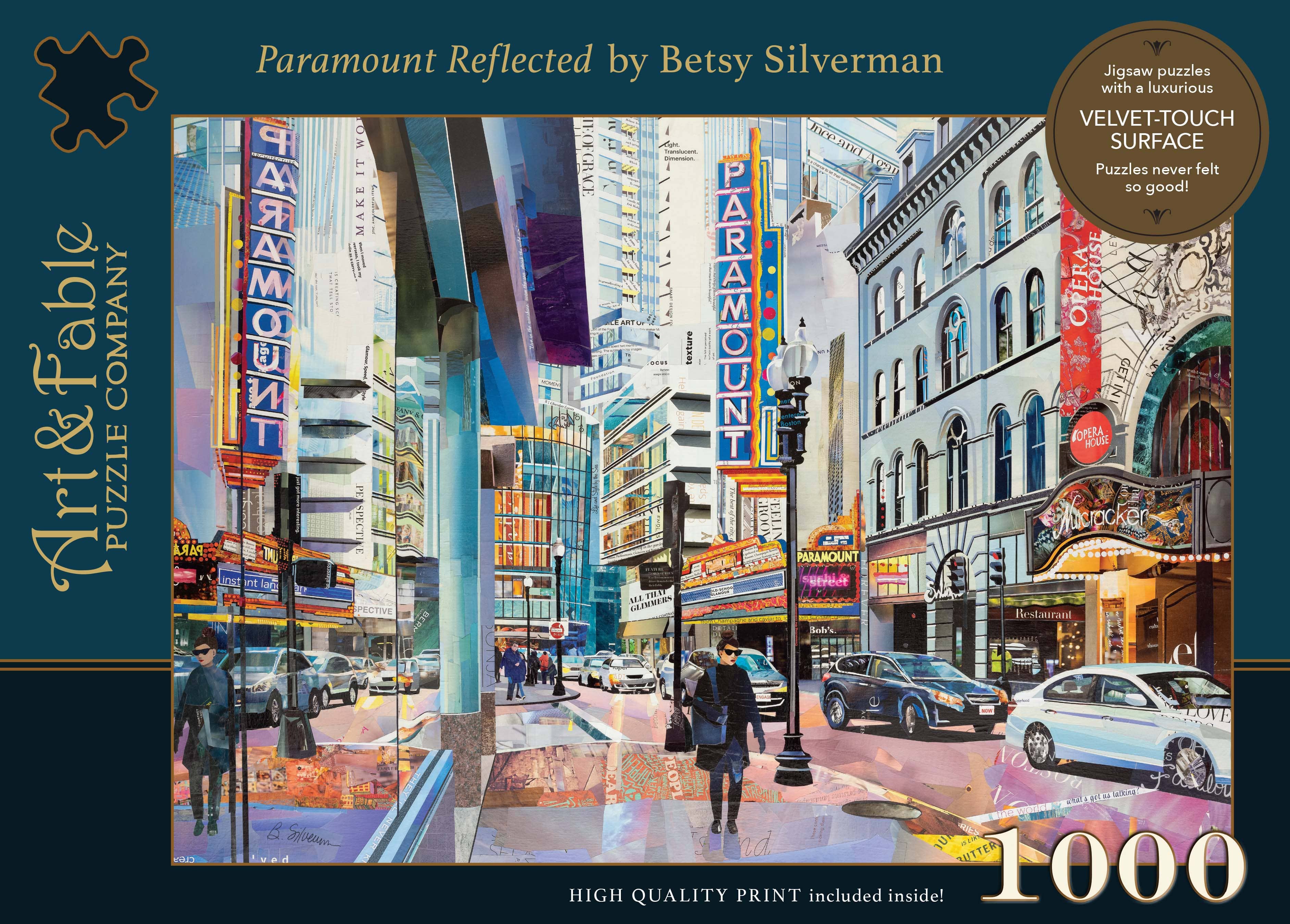 Paramount Reflected - 1000pc Velvet-Touch Jiasaw Puzzle - Art & Fable Puzzle Company - littleyoyo.ca