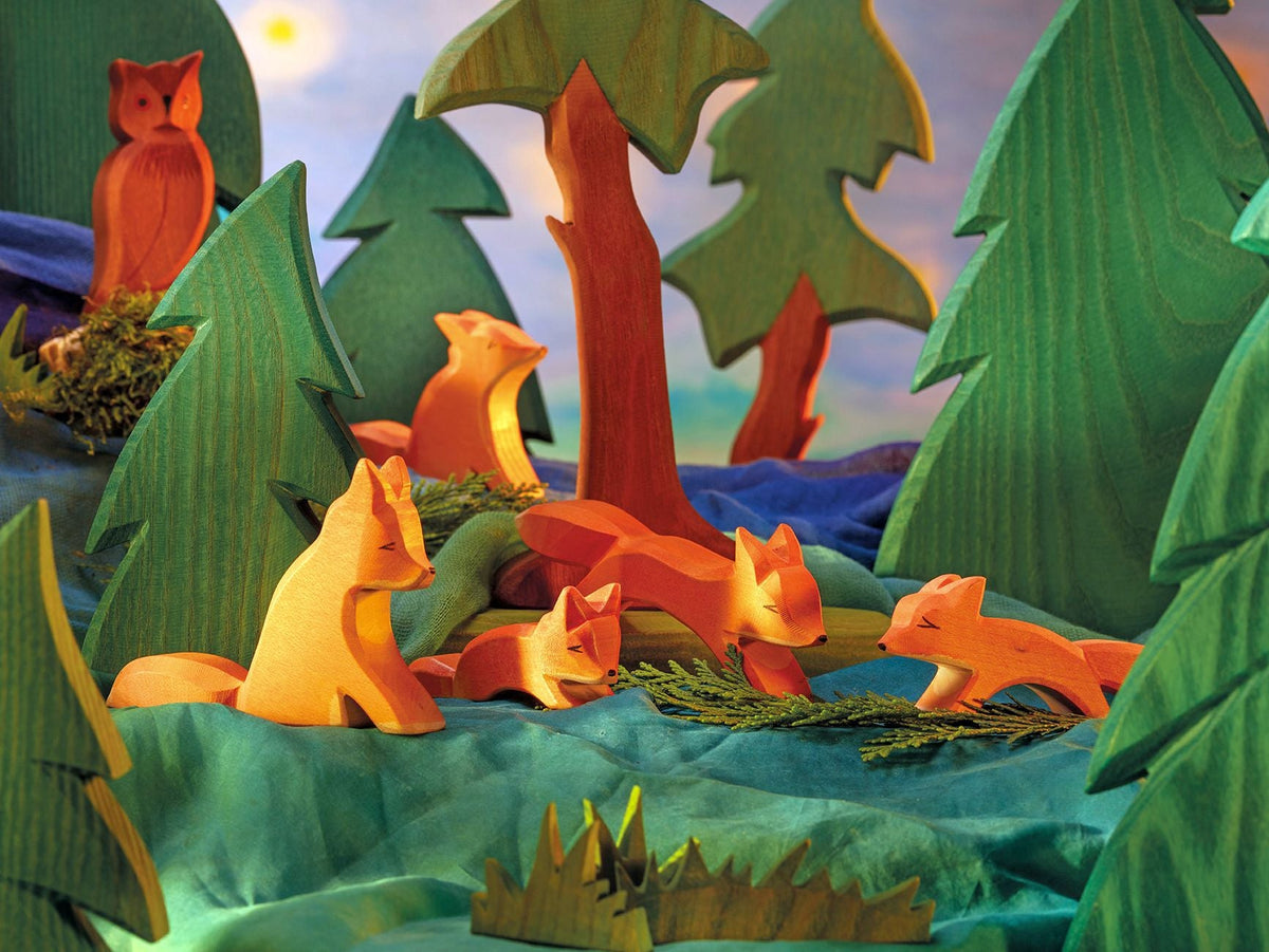 Ostheimer forest scene with foxes