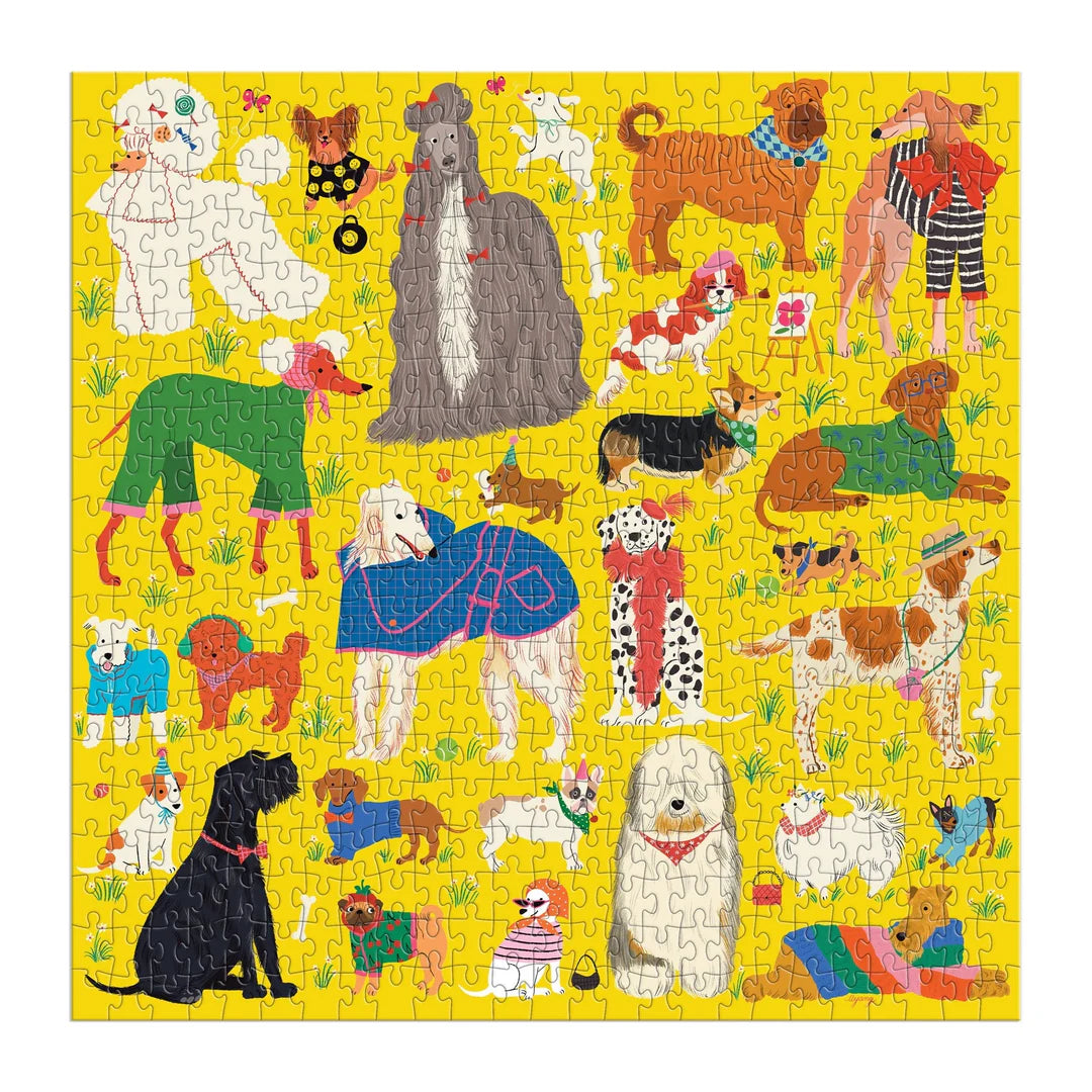 Fashionable Dogs - 500pc Jigsaw Puzzle - Galison - littleyoyo.ca