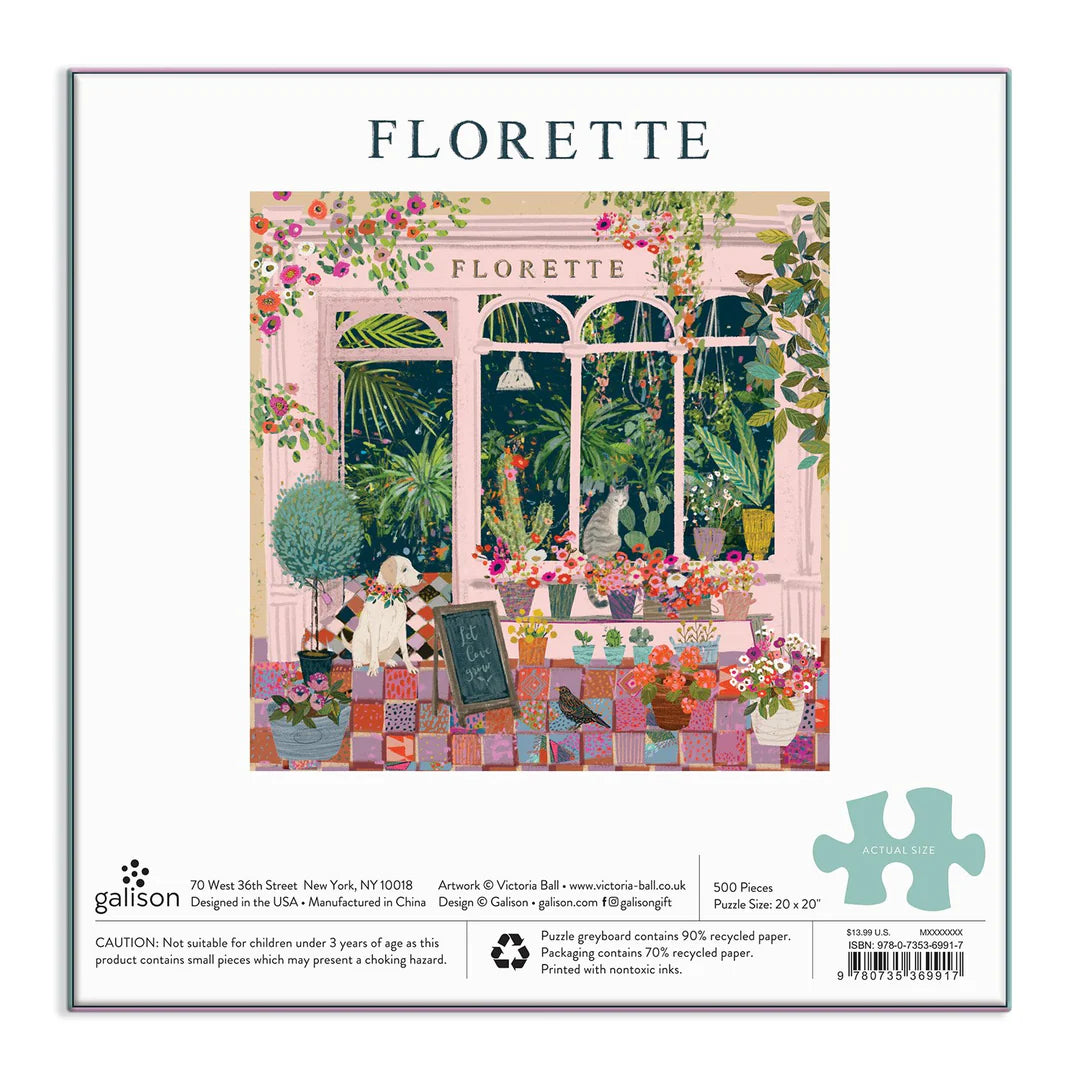 Florette - 500pc Jigsaw Puzzle - Galison - littleyoyo.ca