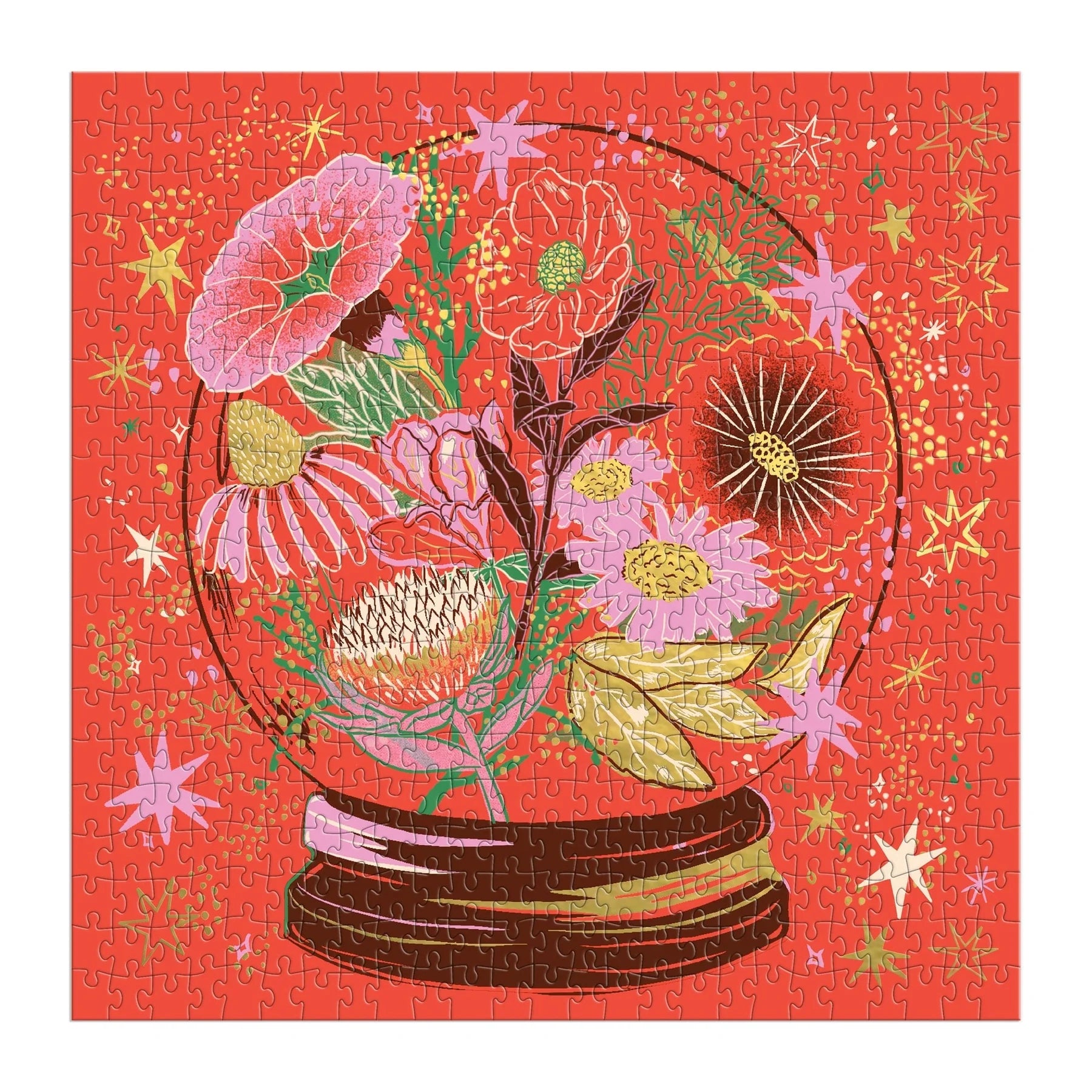 Flower Gazing - 500pc Foil Jigsaw Puzzle - Galison - littleyoyo.ca