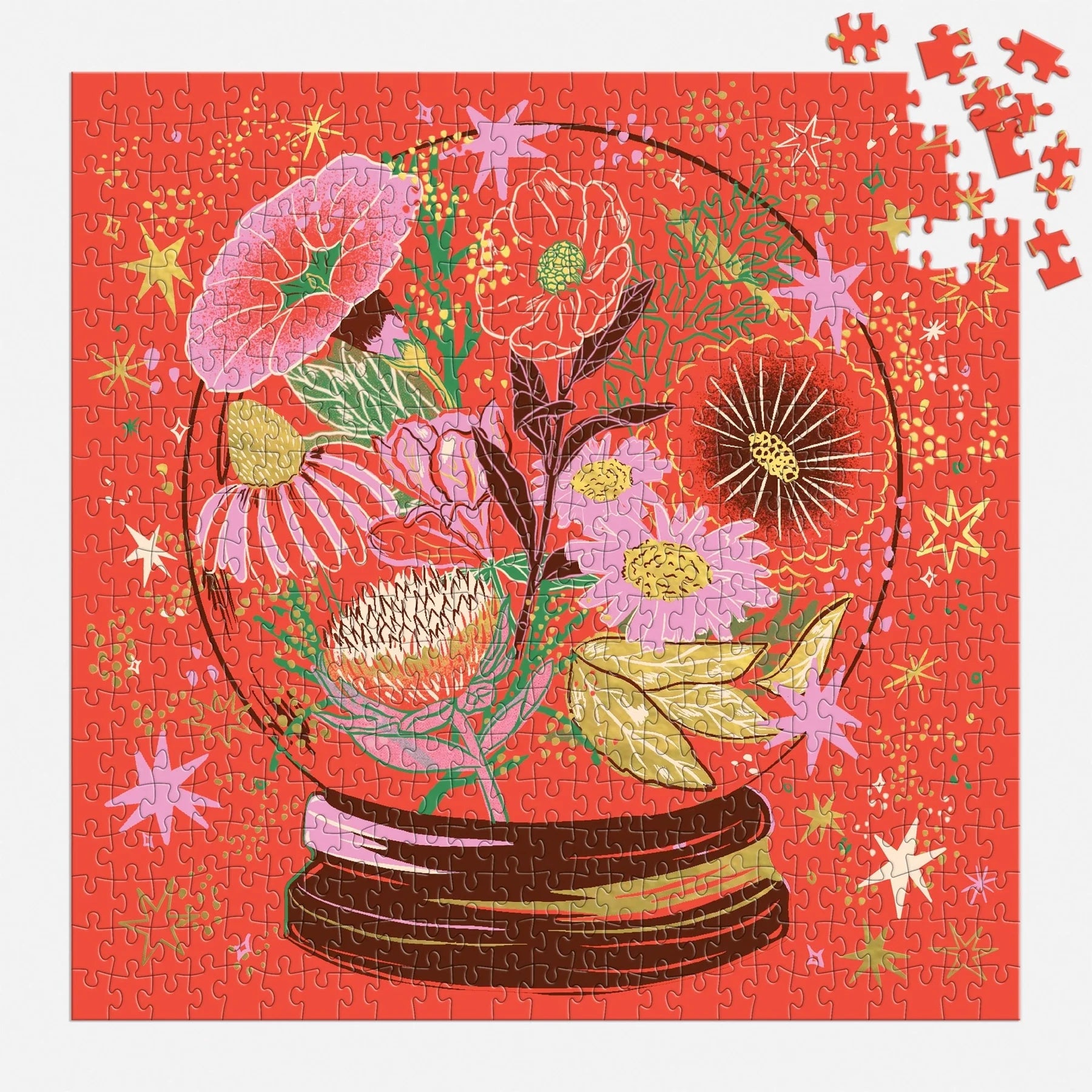 Flower Gazing - 500pc Foil Jigsaw Puzzle - Galison - littleyoyo.ca
