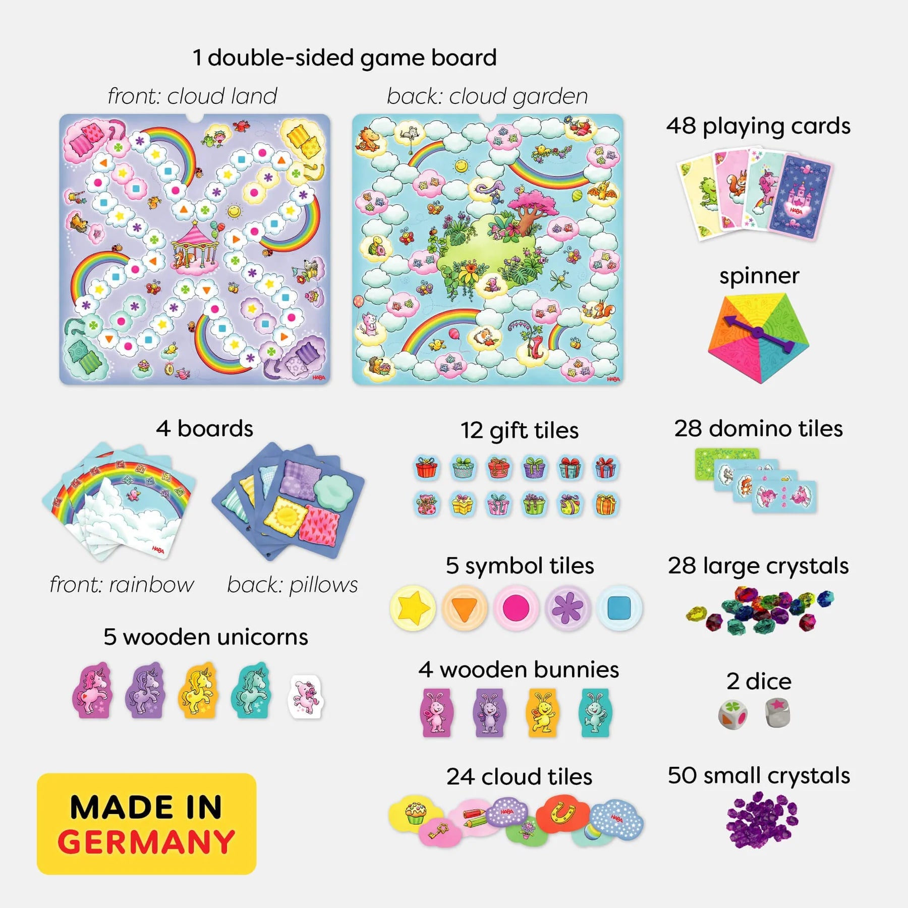 HABA - Unicorn Glitterluck - Game Collection - HABA - littleyoyo.ca