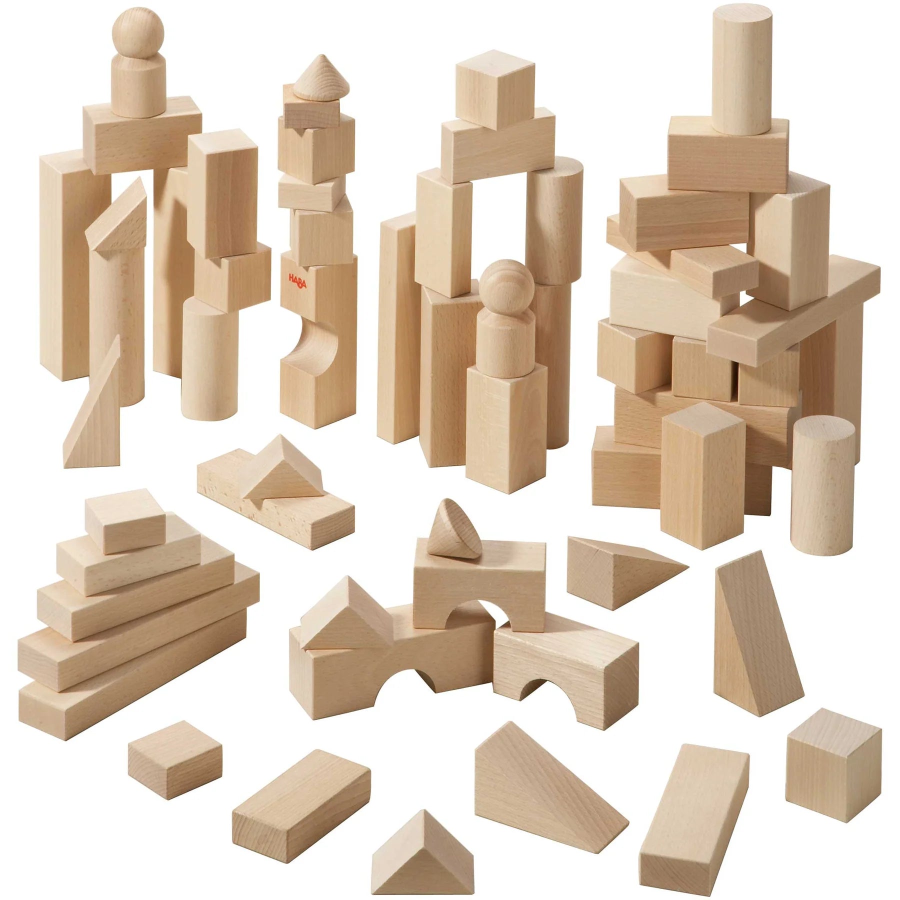 HABA - Basic Building Blocks 60 Piece Large Starter Set - HABA - littleyoyo.ca