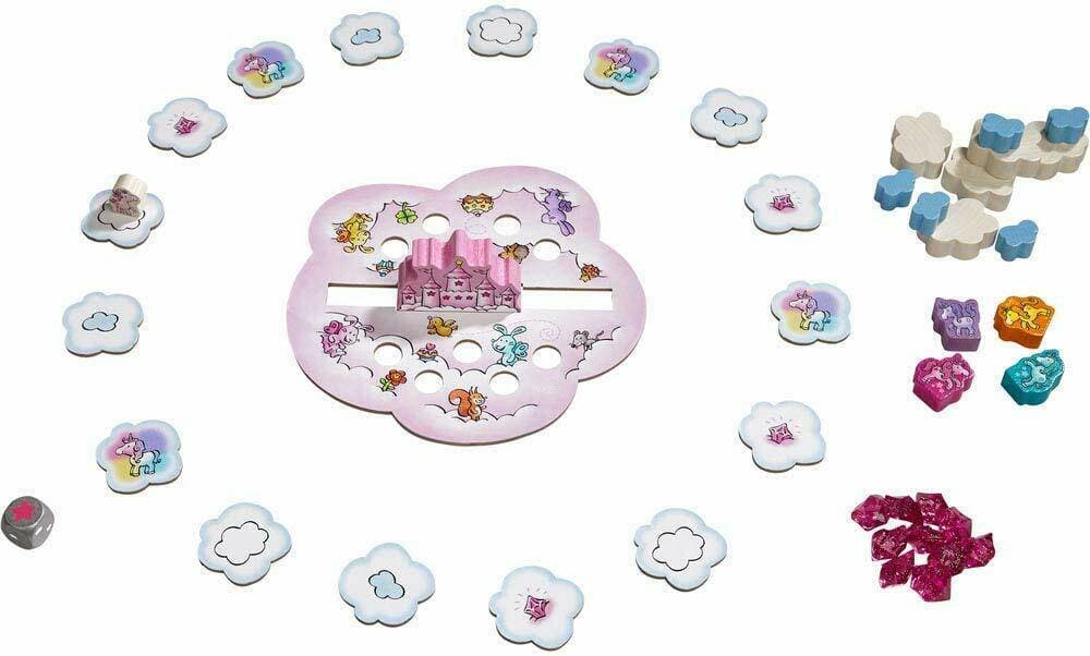 HABA - Unicorn Glitterluck - Cloud Stacking - HABA - littleyoyo.ca