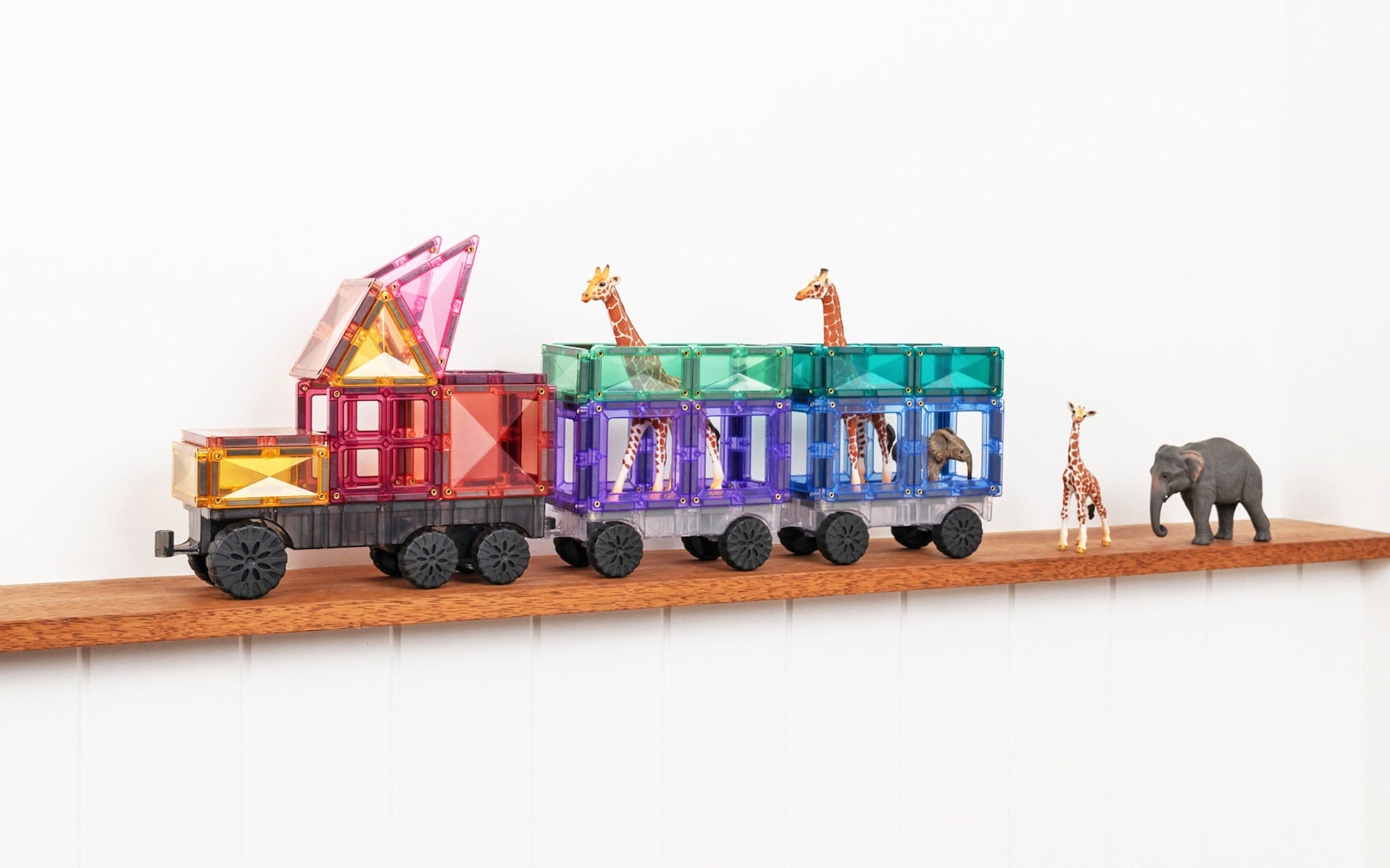Connetix - Pastel Transport Pack - 50 Piece Magnetic Tiles - Connetix - littleyoyo.ca