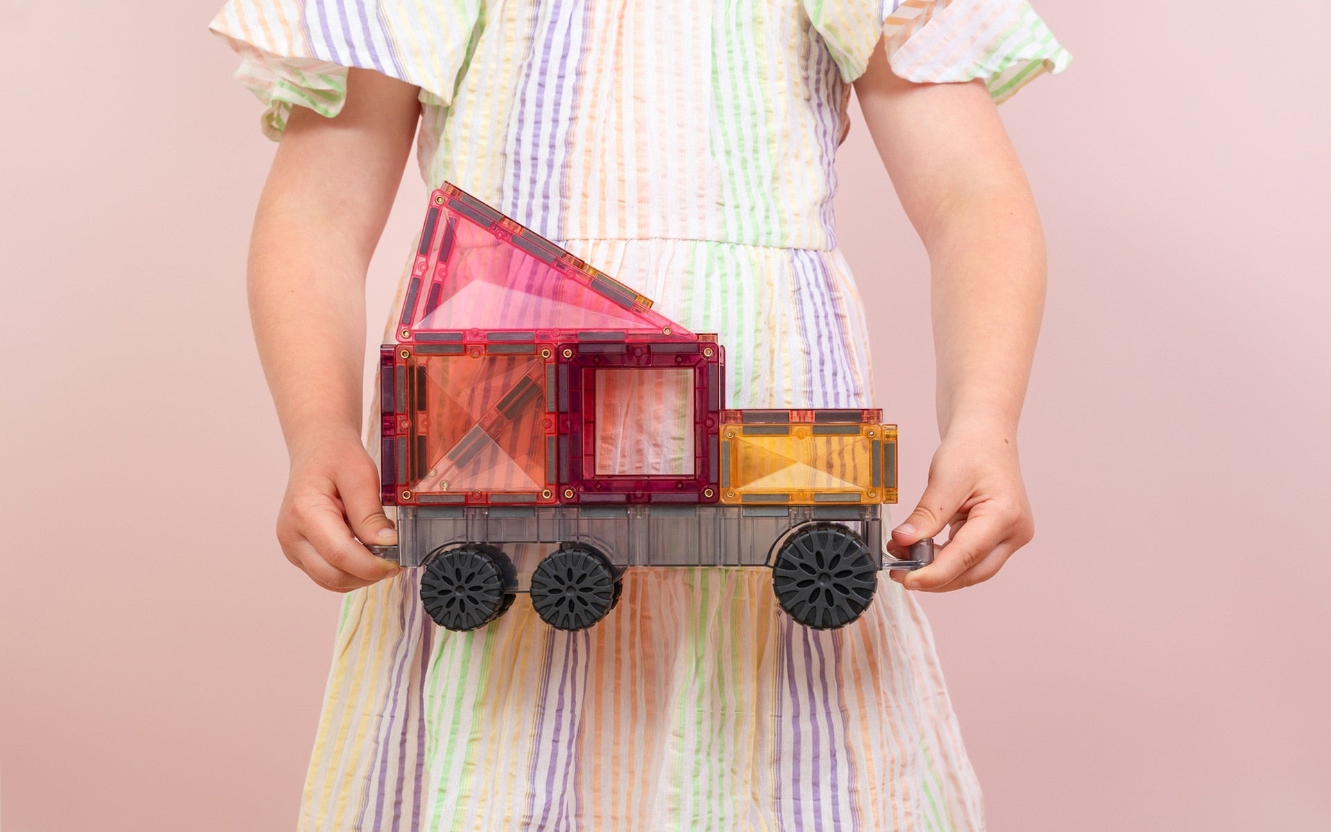 Connetix - Pastel Transport Pack - 50 Piece Magnetic Tiles - Connetix - littleyoyo.ca