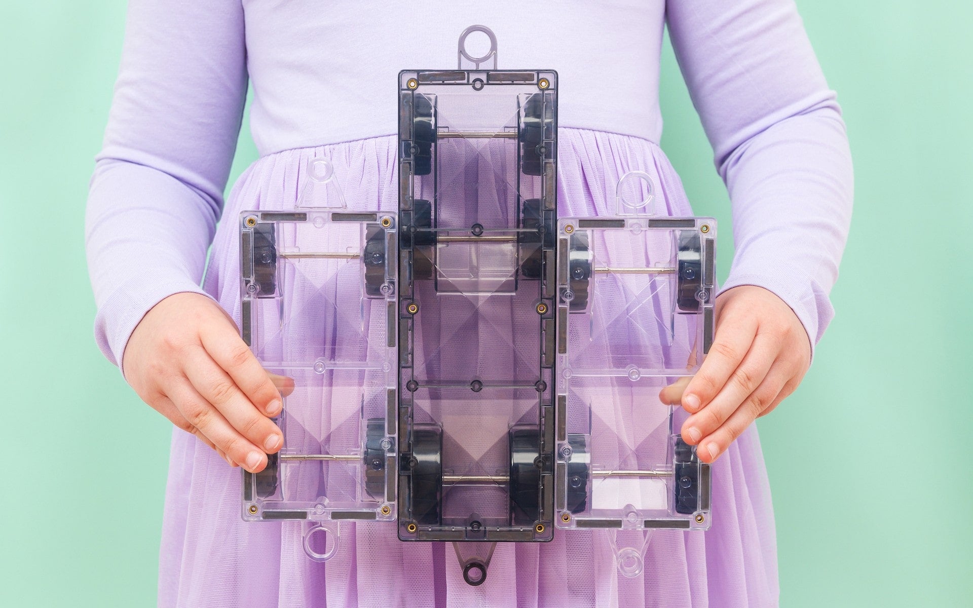 Connetix - Pastel Transport Pack - 50 Piece Magnetic Tiles - Connetix - littleyoyo.ca