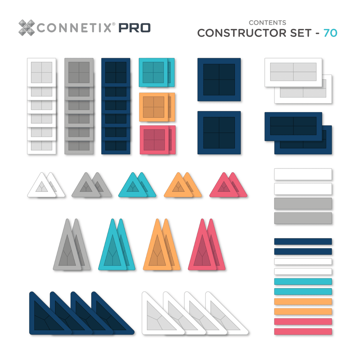 Connetix - PRO Constructor Set- 70 Piece
