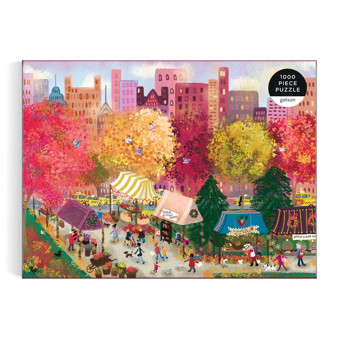 Joy Laforme Autumn at the City Market - 1000pc Jigsaw Puzzle - Galison - littleyoyo.ca
