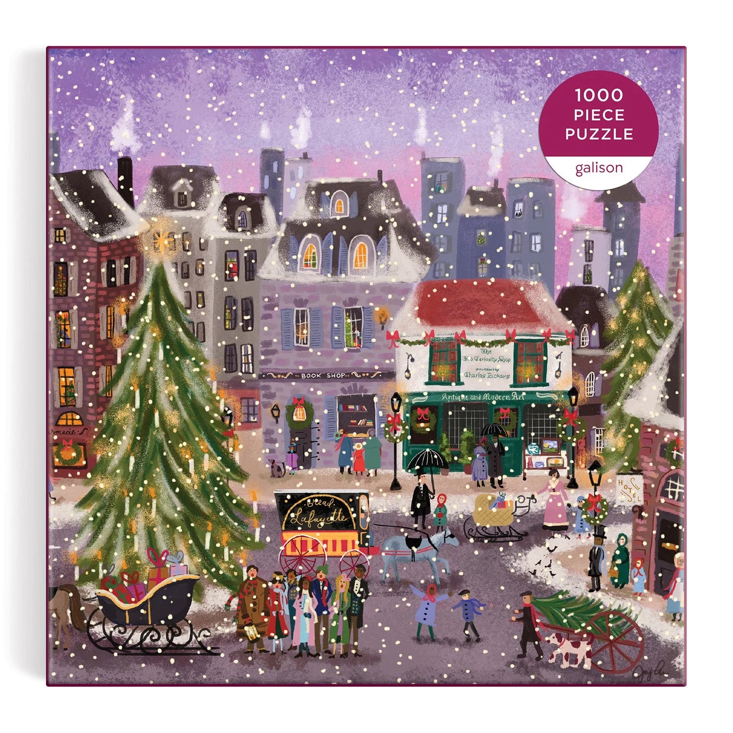 Joy Laforme Christmas Square - 1000pc Jigsaw Puzzle - Galison - littleyoyo.ca