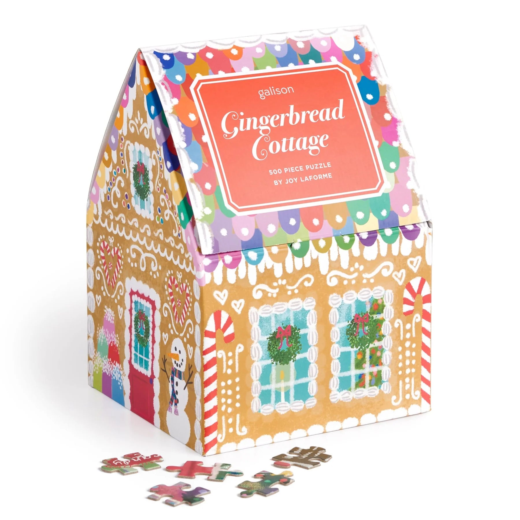 Gingerbread Cottage - 500 Piece Jigsaw House Puzzle - Galison - littleyoyo.ca