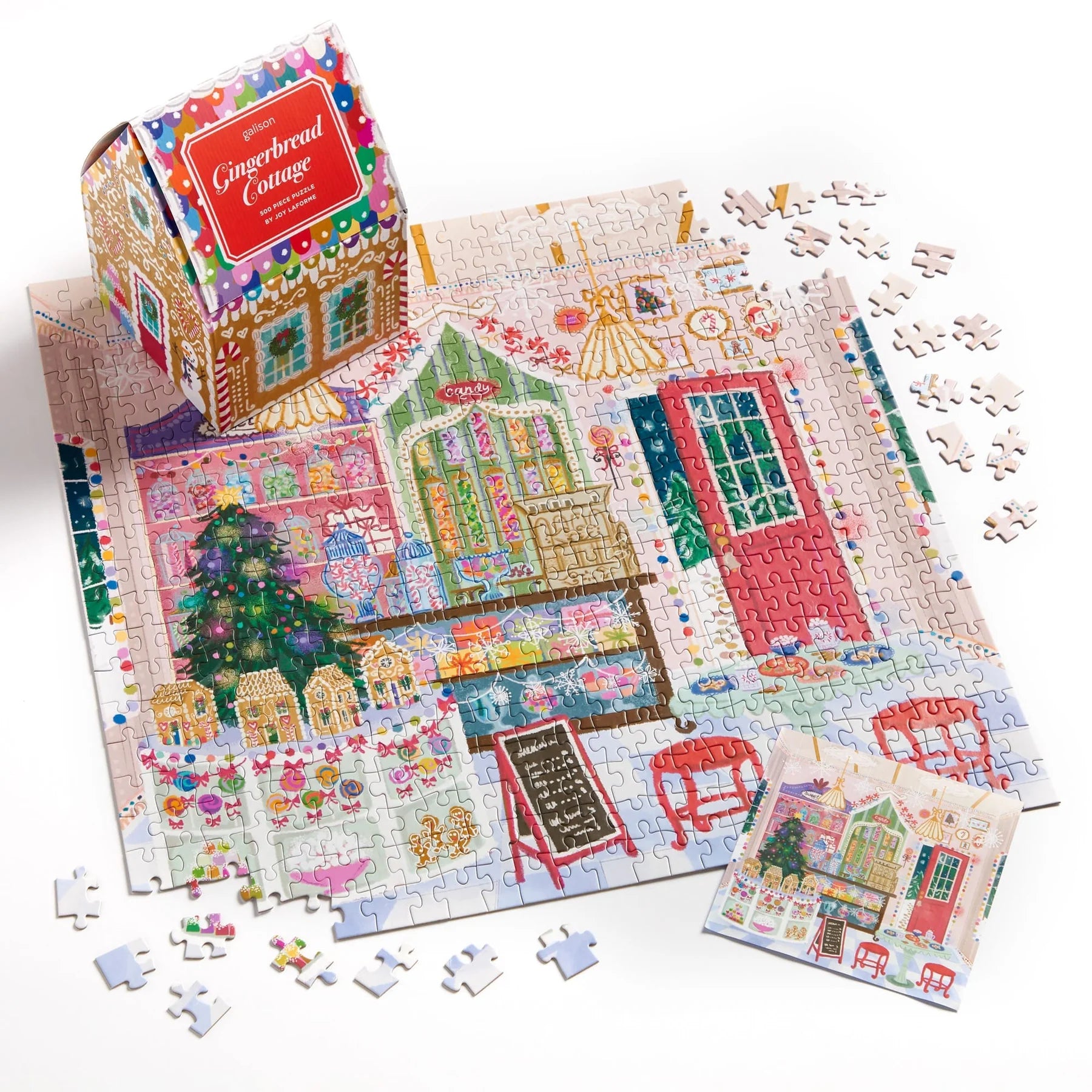 Gingerbread Cottage - 500 Piece Jigsaw House Puzzle - Galison - littleyoyo.ca