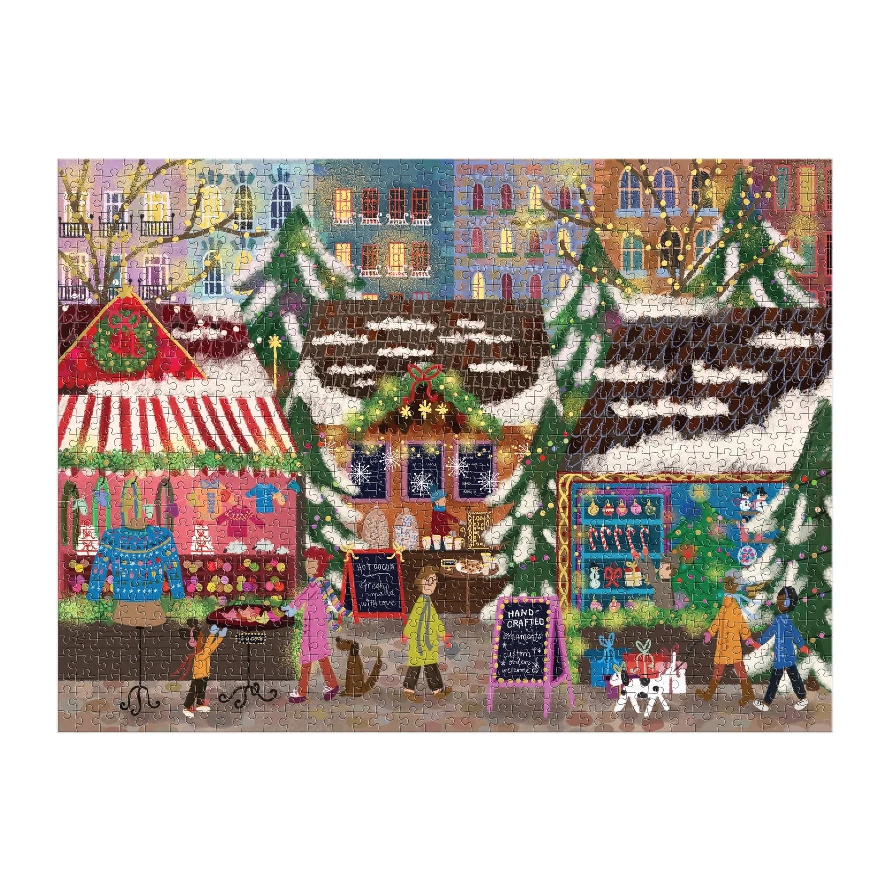 Joy Laforme Merry Market - 1000pc Foil Jigsaw Puzzle - Galison - littleyoyo.ca