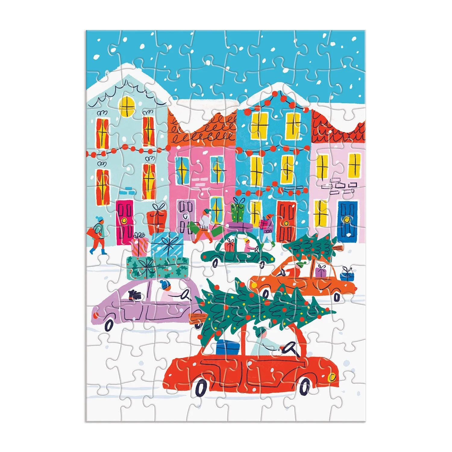 Louise Cunningham Merry and Bright 12 Days of Christmas Advent Puzzle Calendar - Galison - littleyoyo.ca
