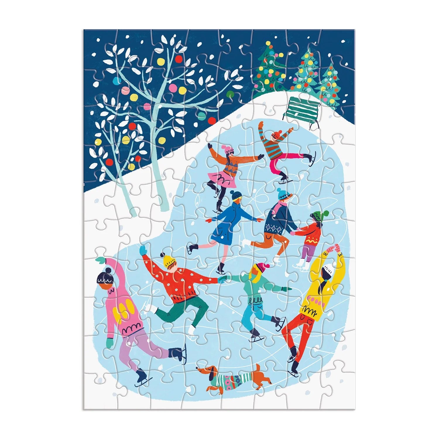 Louise Cunningham Merry and Bright 12 Days of Christmas Advent Puzzle Calendar - Galison - littleyoyo.ca