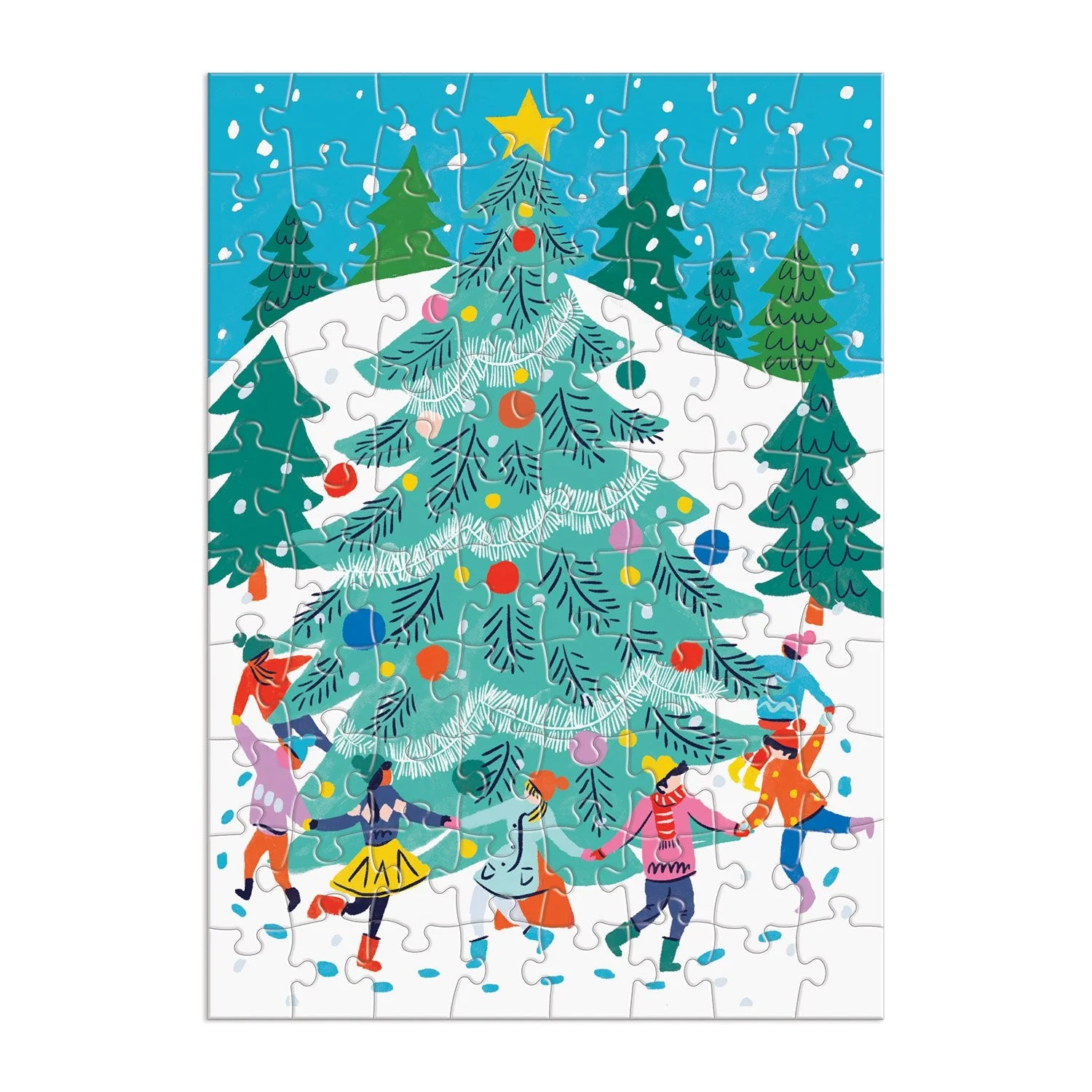 Louise Cunningham Merry and Bright 12 Days of Christmas Advent Puzzle Calendar - Galison - littleyoyo.ca