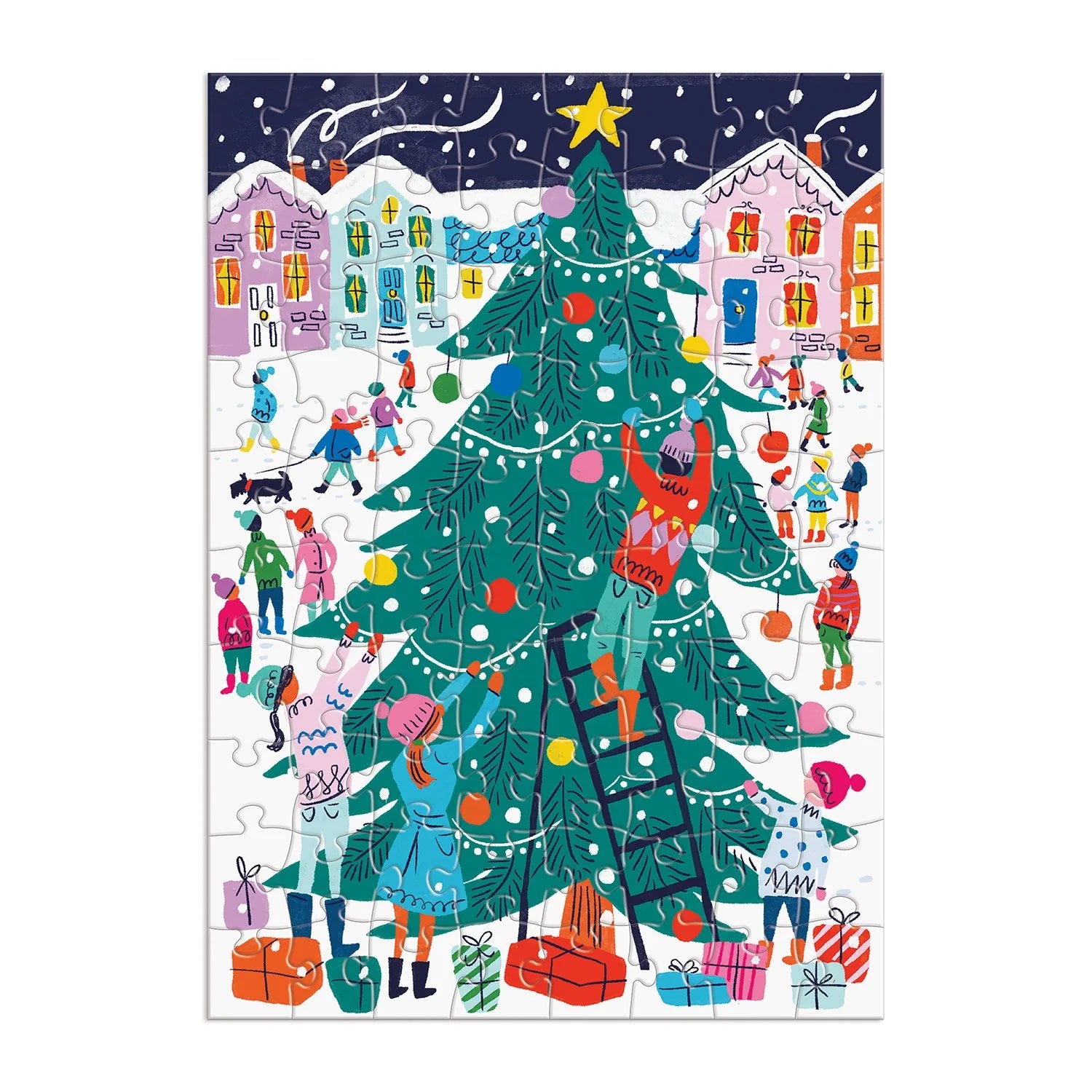 Louise Cunningham Merry and Bright 12 Days of Christmas Advent Puzzle Calendar - Galison - littleyoyo.ca