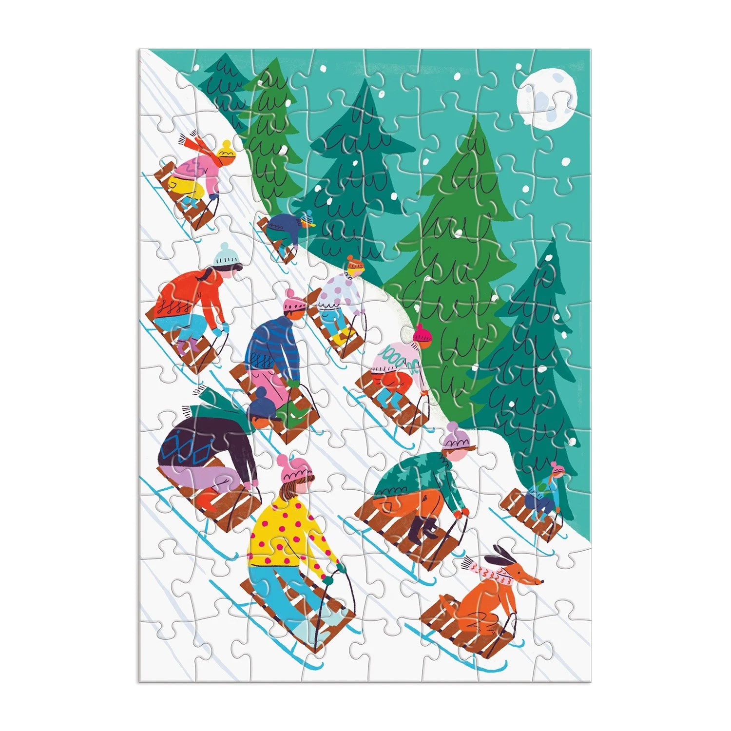 Louise Cunningham Merry and Bright 12 Days of Christmas Advent Puzzle Calendar - Galison - littleyoyo.ca