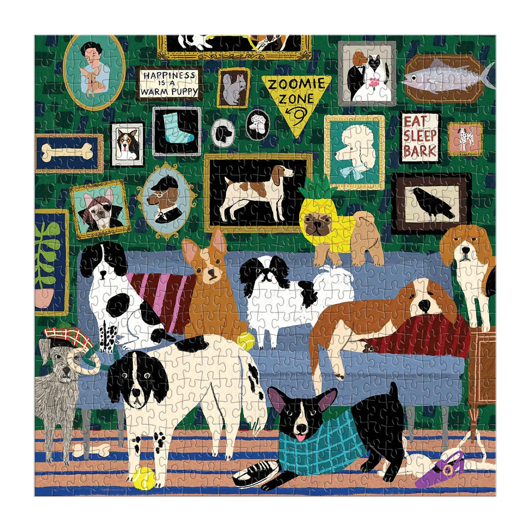 Lounge Dogs - 500pc Jigsaw Puzzle - Galison - littleyoyo.ca