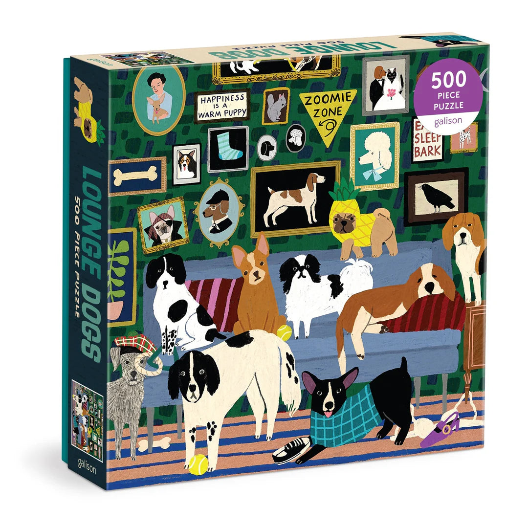 Lounge Dogs - 500pc Jigsaw Puzzle - Galison - littleyoyo.ca