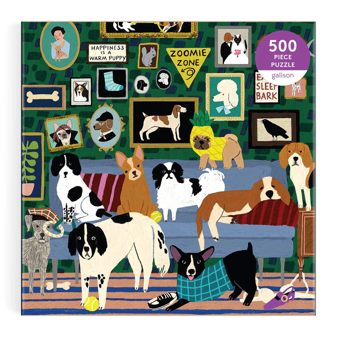 Lounge Dogs - 500pc Jigsaw Puzzle - Galison - littleyoyo.ca