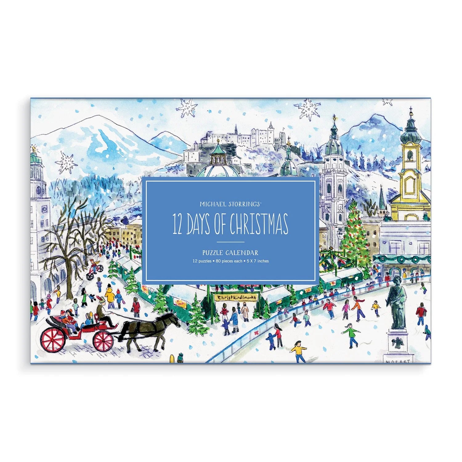 Michael Storrings 12 Days of Christmas Advent Puzzle Calendar - Galison - littleyoyo.ca
