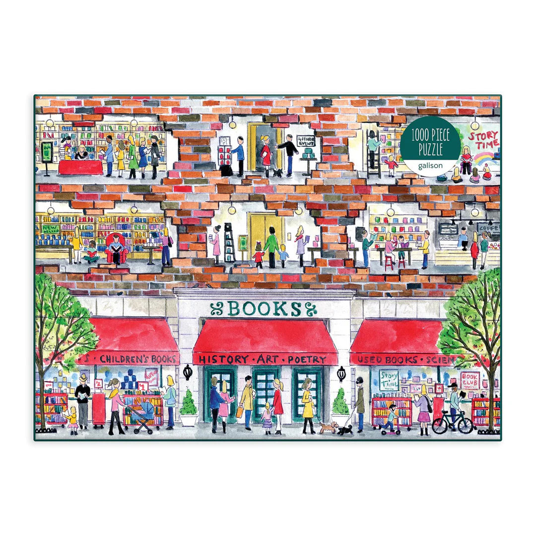 Michael Storrings A Day at the Bookstore - 500pc Jigsaw Puzzle - Galison - littleyoyo.ca