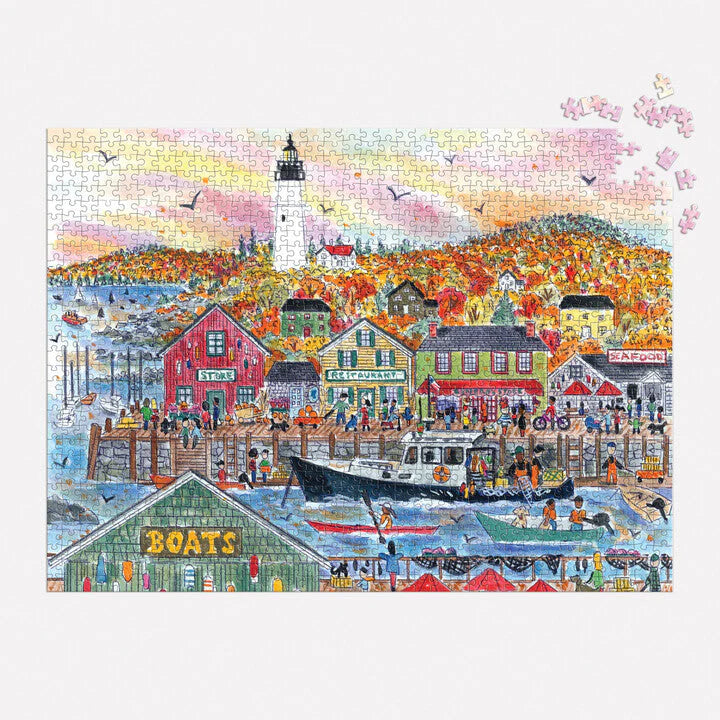 Michael Storrings Autumn By the Sea- 1000 Piece Jigsaw Puzzle - Galison - littleyoyo.ca