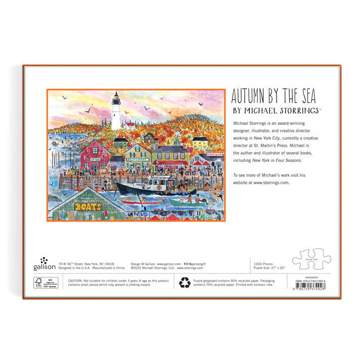 Michael Storrings Autumn By the Sea- 1000 Piece Jigsaw Puzzle