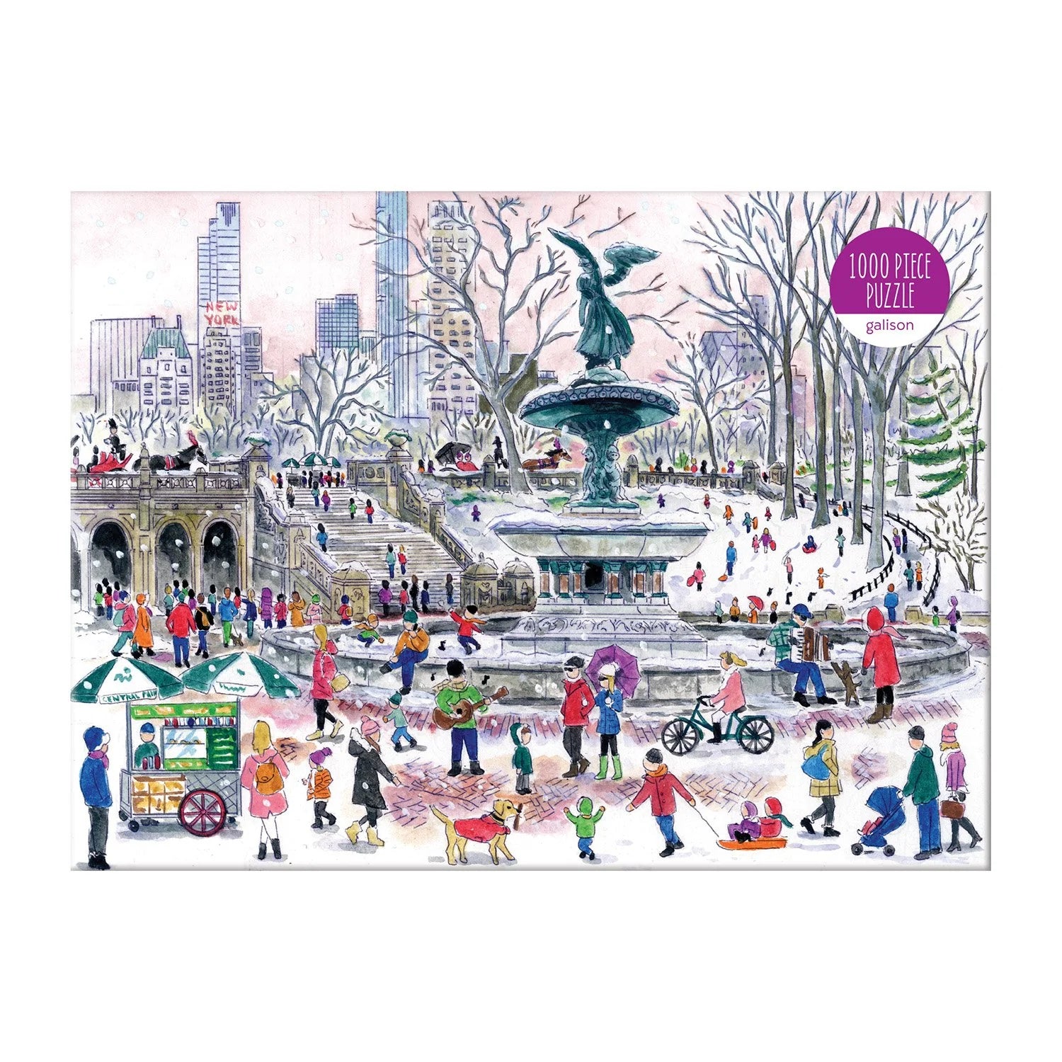 Michael Storrings Bethesda Fountain - 1000 Piece Jigsaw Puzzle - Galison - littleyoyo.ca
