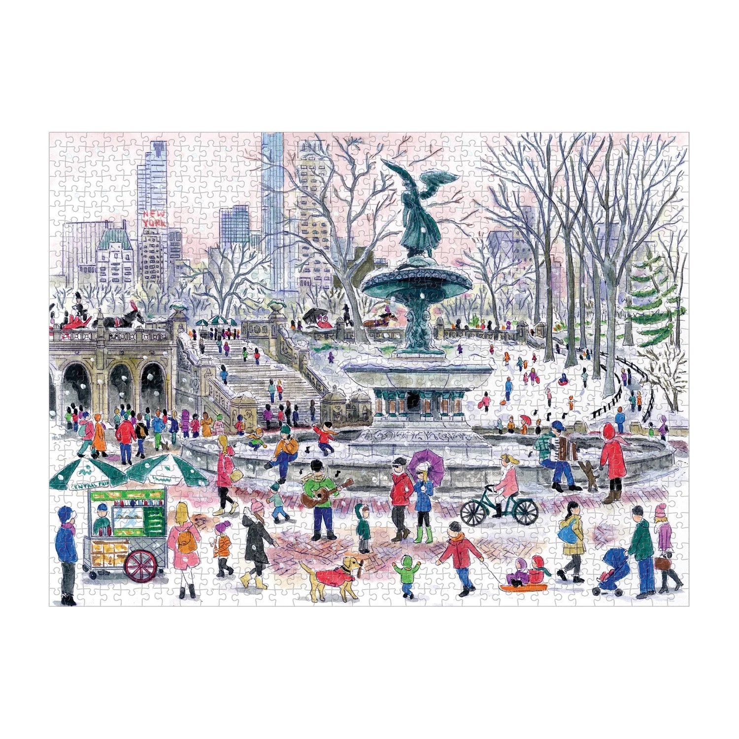 Michael Storrings Bethesda Fountain - 1000 Piece Jigsaw Puzzle - Galison - littleyoyo.ca