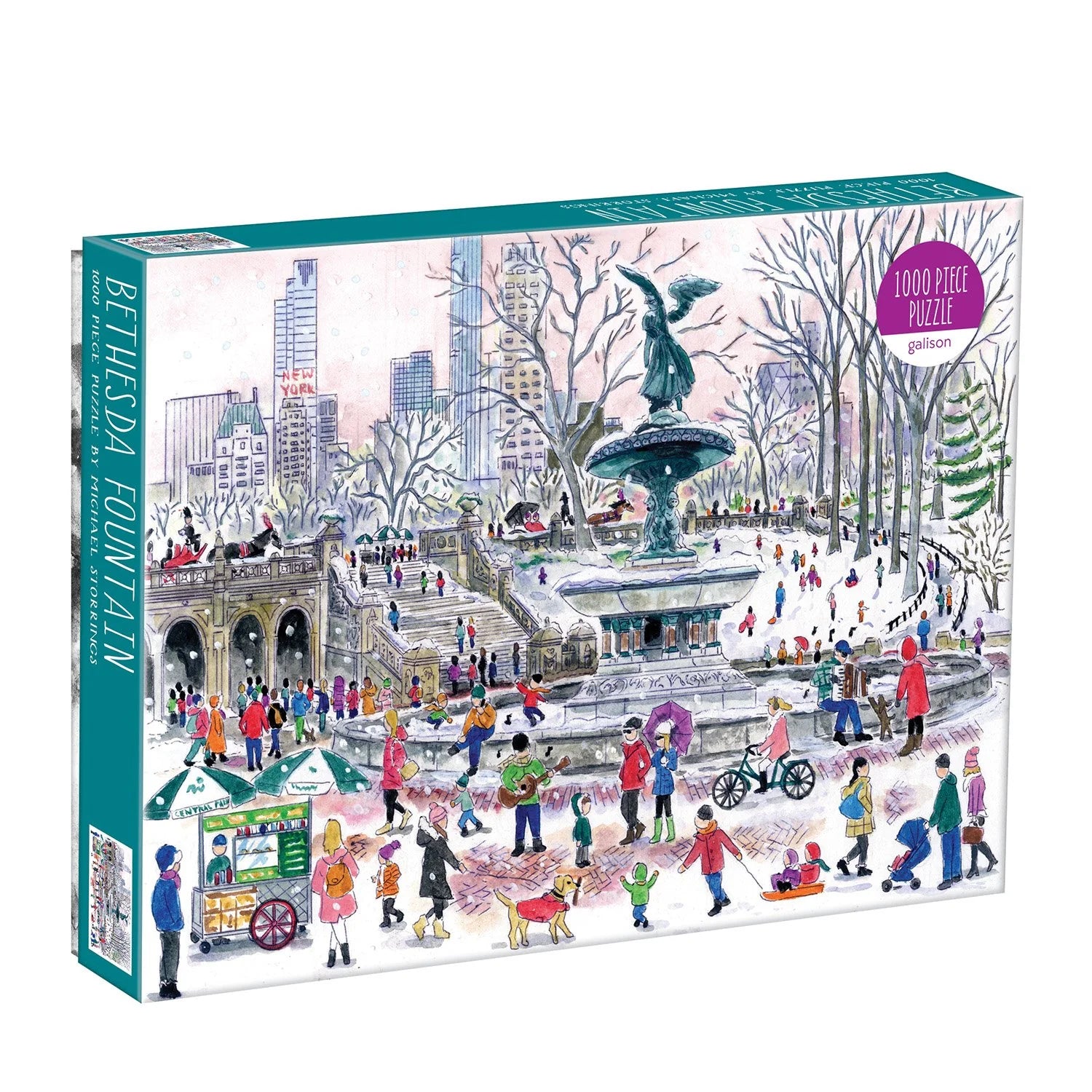 Michael Storrings Bethesda Fountain - 1000 Piece Jigsaw Puzzle - Galison - littleyoyo.ca