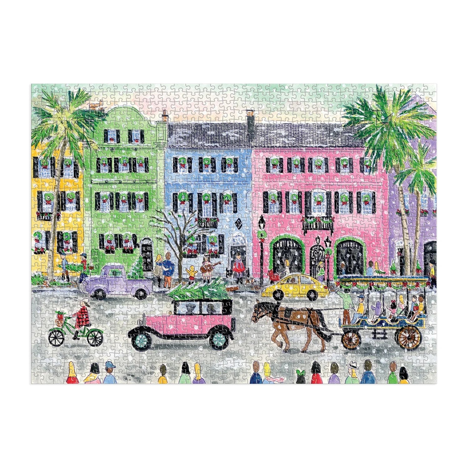 Michael Storrings Christmas in Charleston - 1000 Piece Jigsaw Puzzle - Galison - littleyoyo.ca